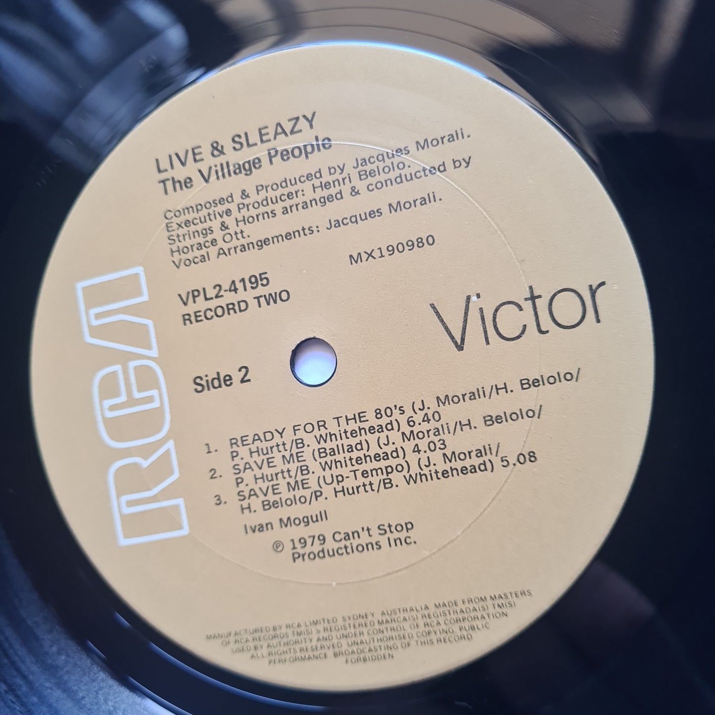 The Village People – Live & Sleazy - 1979 - 2LP Gatefold Vinyl Record