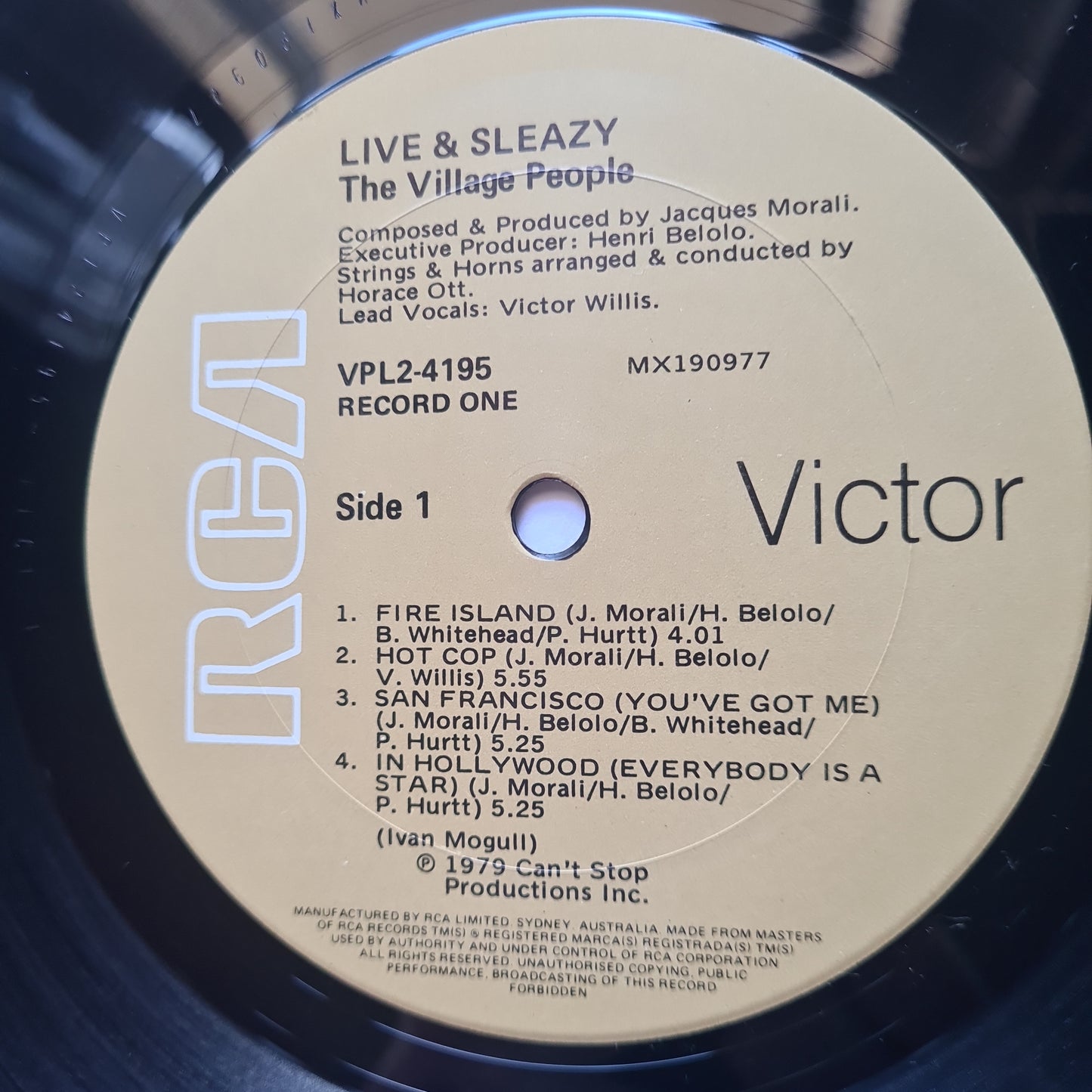 The Village People – Live & Sleazy - 1979 - 2LP Gatefold Vinyl Record