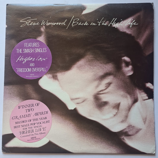 Stevie Winwood – Back In The High Life - 1986 - Vinyl Record