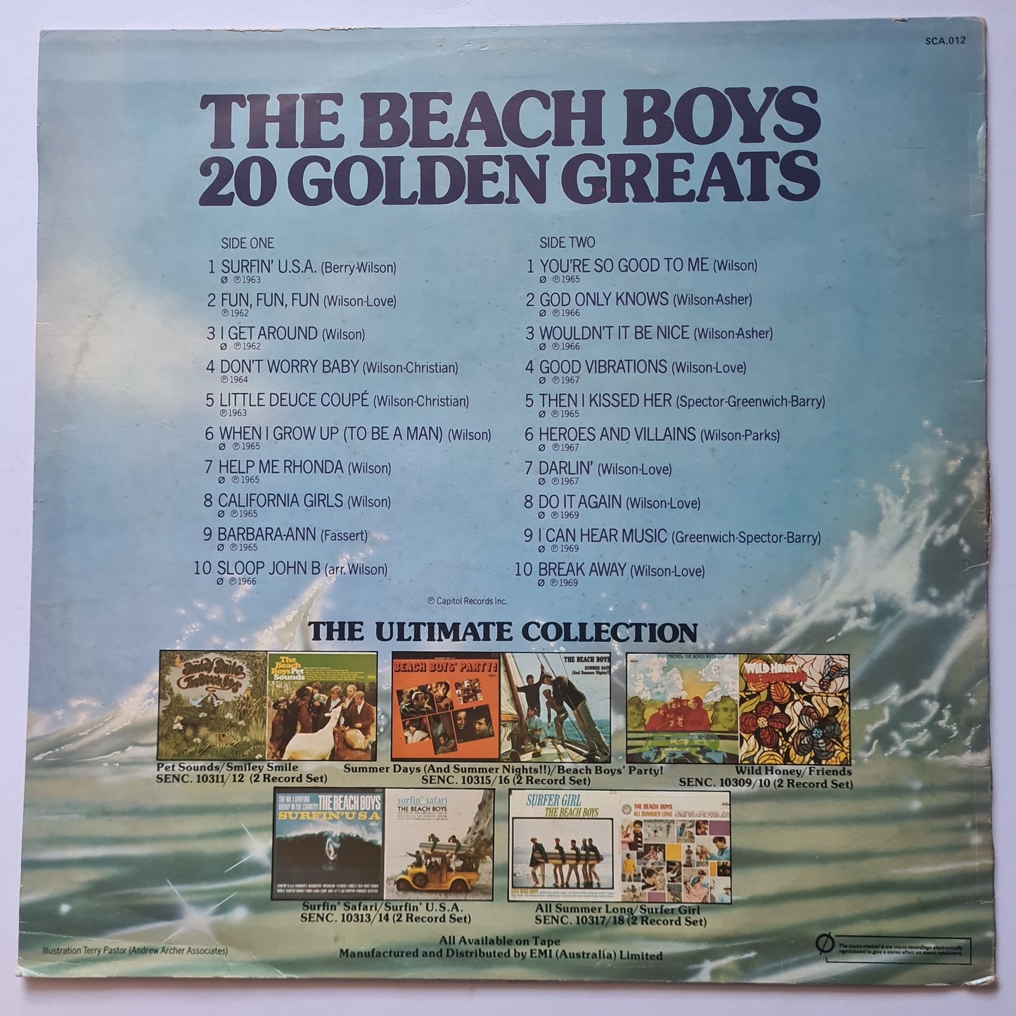 The Beach Boys – 20 Golden Greats - 1976 - Vinyl Record
