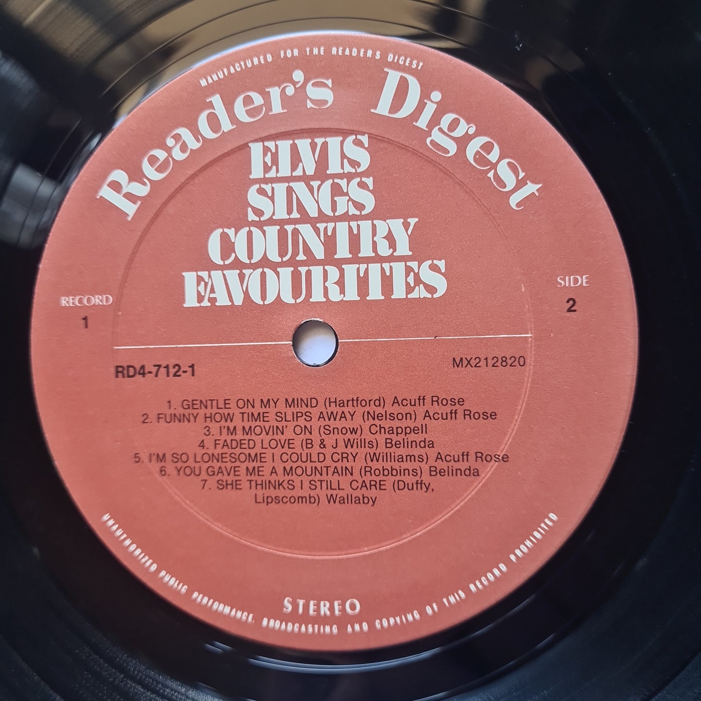 Elvis Presley – Elvis Sings Country Favourites - Vinyl Record