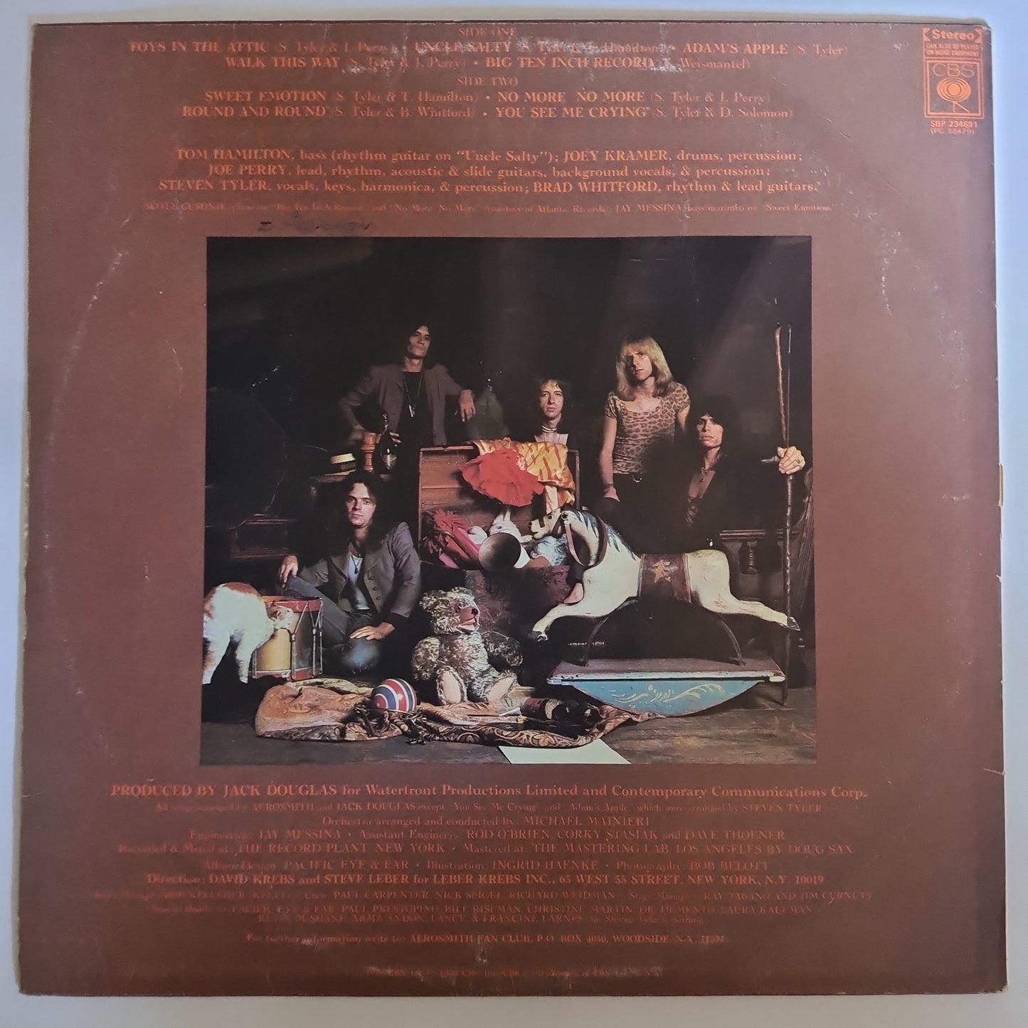 Aerosmith – Toys In The Attic - 1975 - Vinyl Record