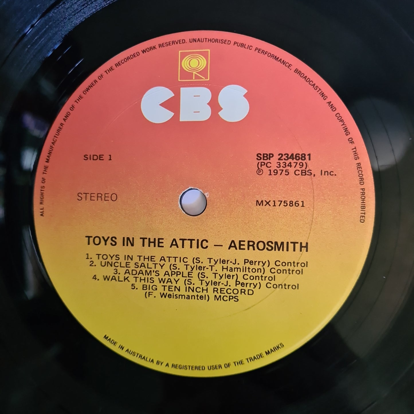 Aerosmith – Toys In The Attic - 1975 - Vinyl Record