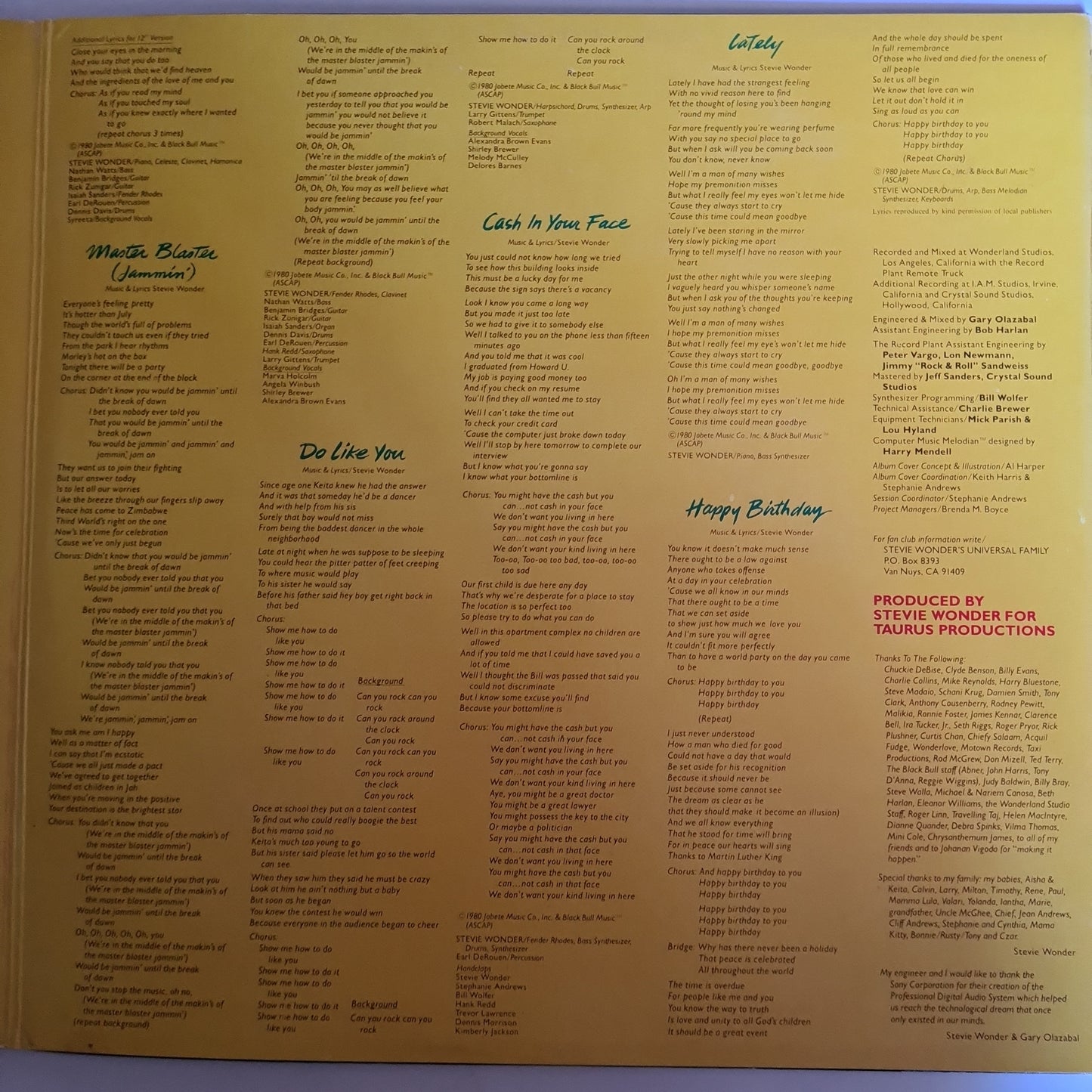 Stevie Wonder - Hotter than July - 1980 (Gatefold) - Vinyl Record