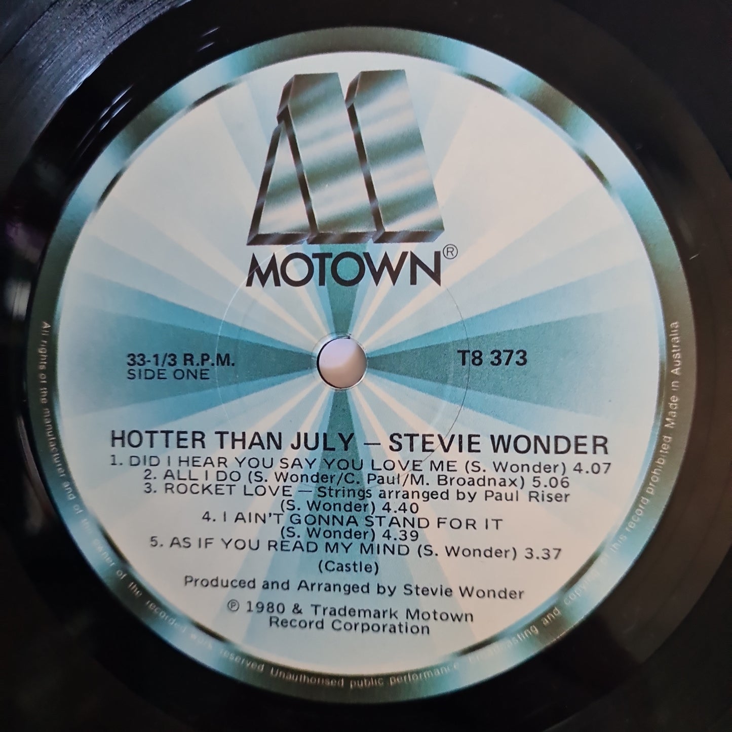 Stevie Wonder - Hotter than July - 1980 (Gatefold) - Vinyl Record