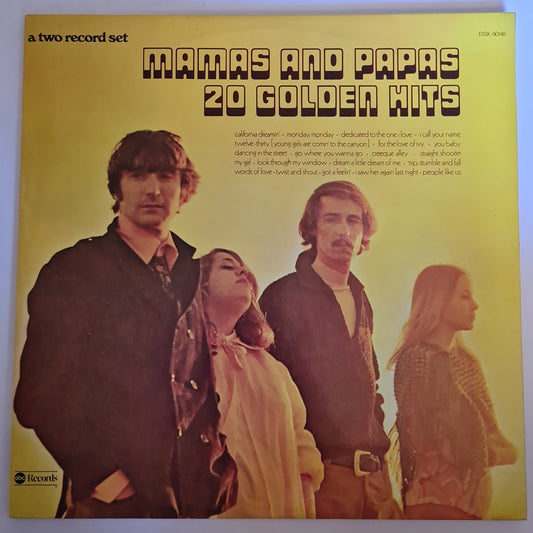 The Mamas & The Papas – 20 Golden Hits - 1973 - (2LP Gatefold) Vinyl Record