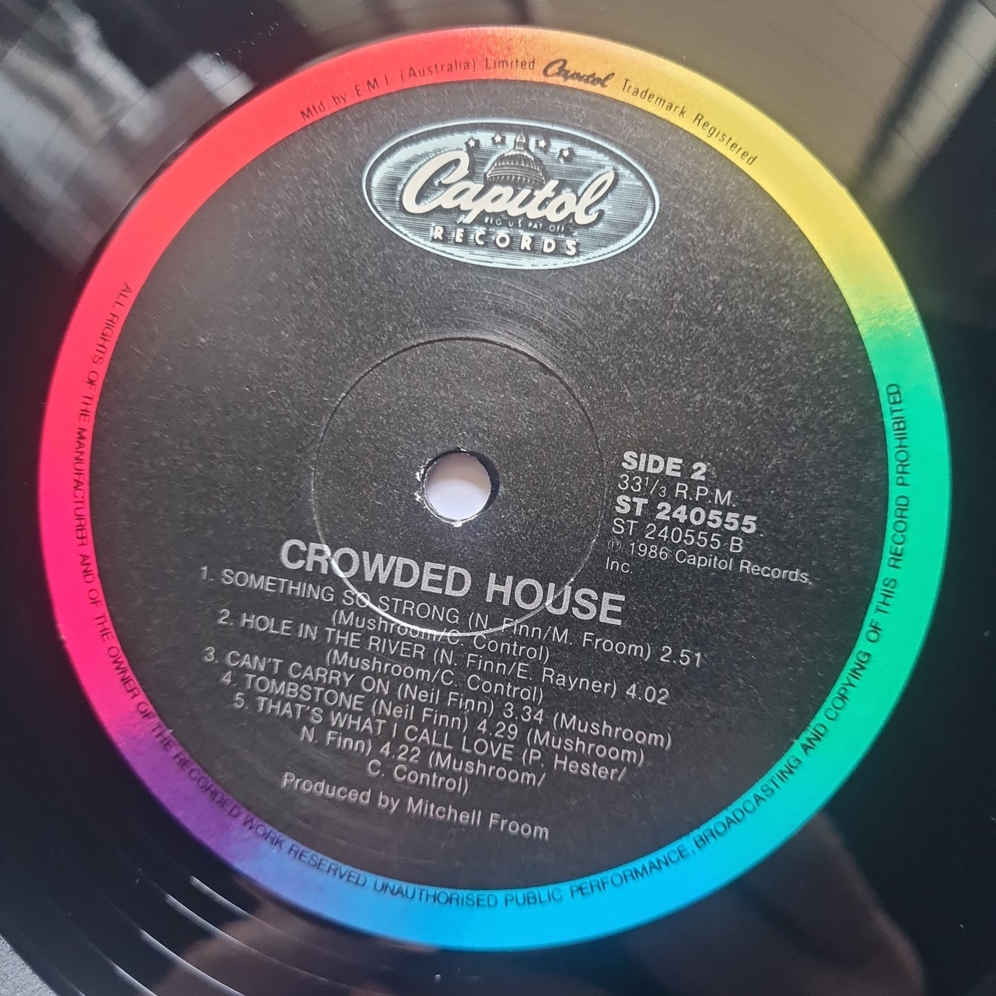 Crowded House – Crowded House - 1986 - Vinyl Record