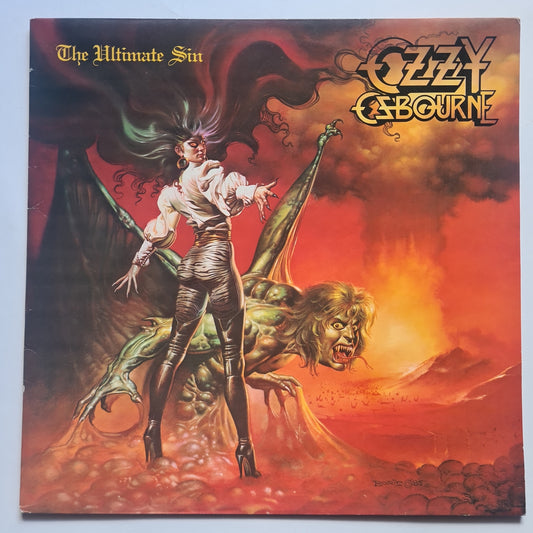 Ozzy Osbourse – The Ultimate Sin - 1986 (UK Pressing)- Vinyl Record