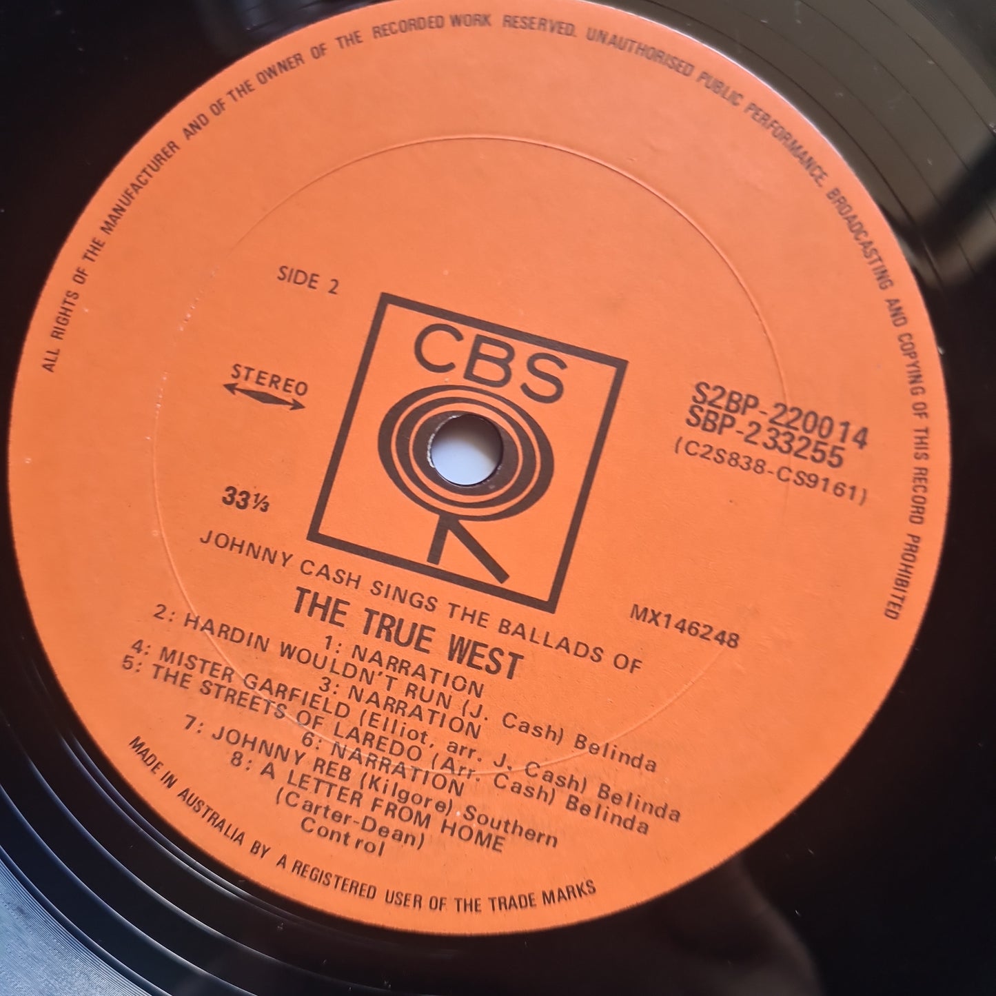 Johnny Cash – Johnny Cash Sings The Ballads Of The True West - 1965 - Vinyl Record (2LP Gatefold)