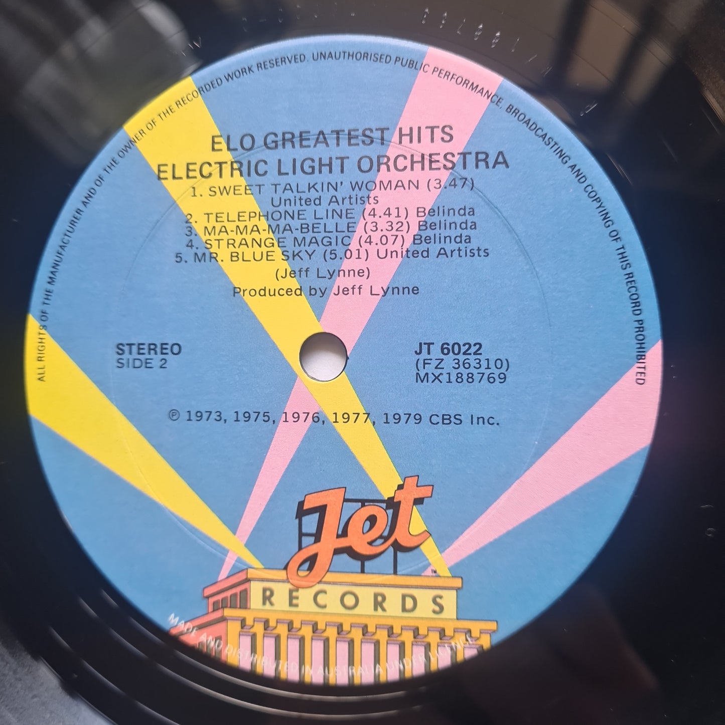 ELO – ELO's Greatest Hits - 1979 - Vinyl Record