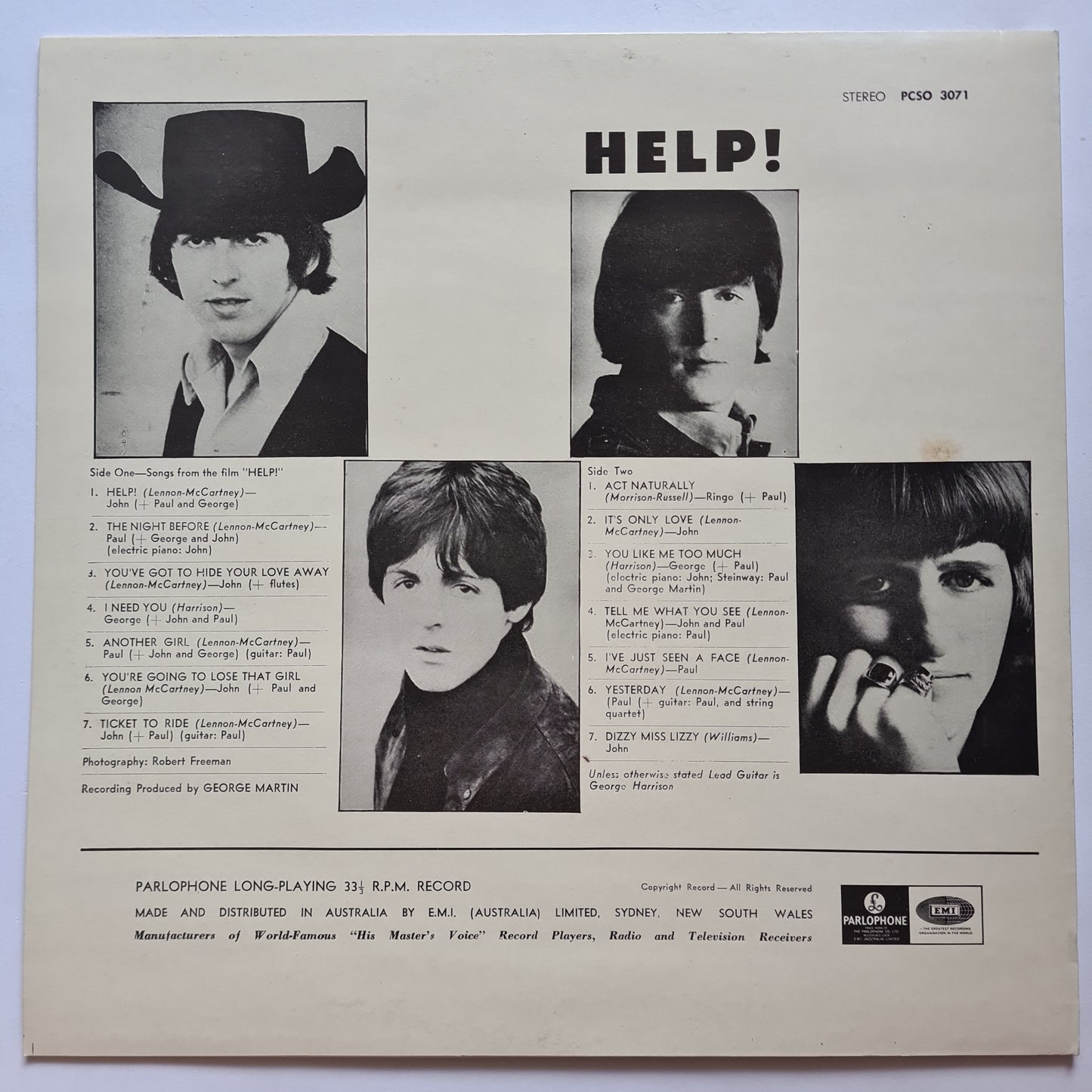 The Beatles – Help!- 1965 (1978 Australian Pressing) - Vinyl Record