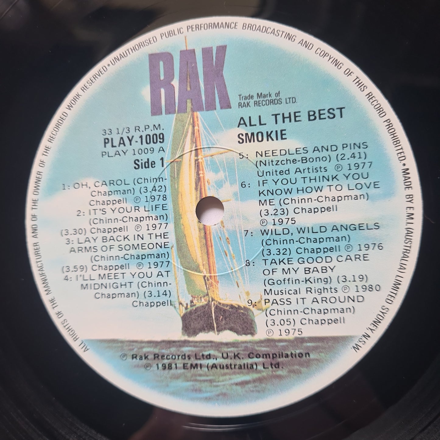 Smokie – All The Best - 1981 - Vinyl Record
