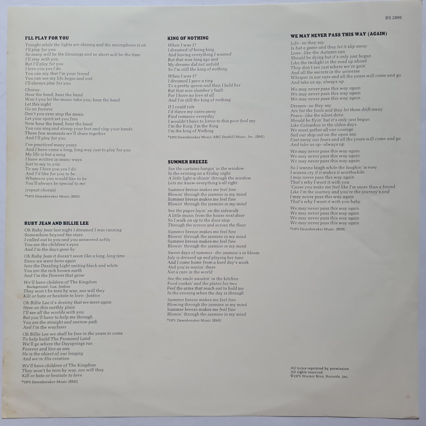 Seals & Crofts – Greatest Hits - 1975 - Vinyl Record