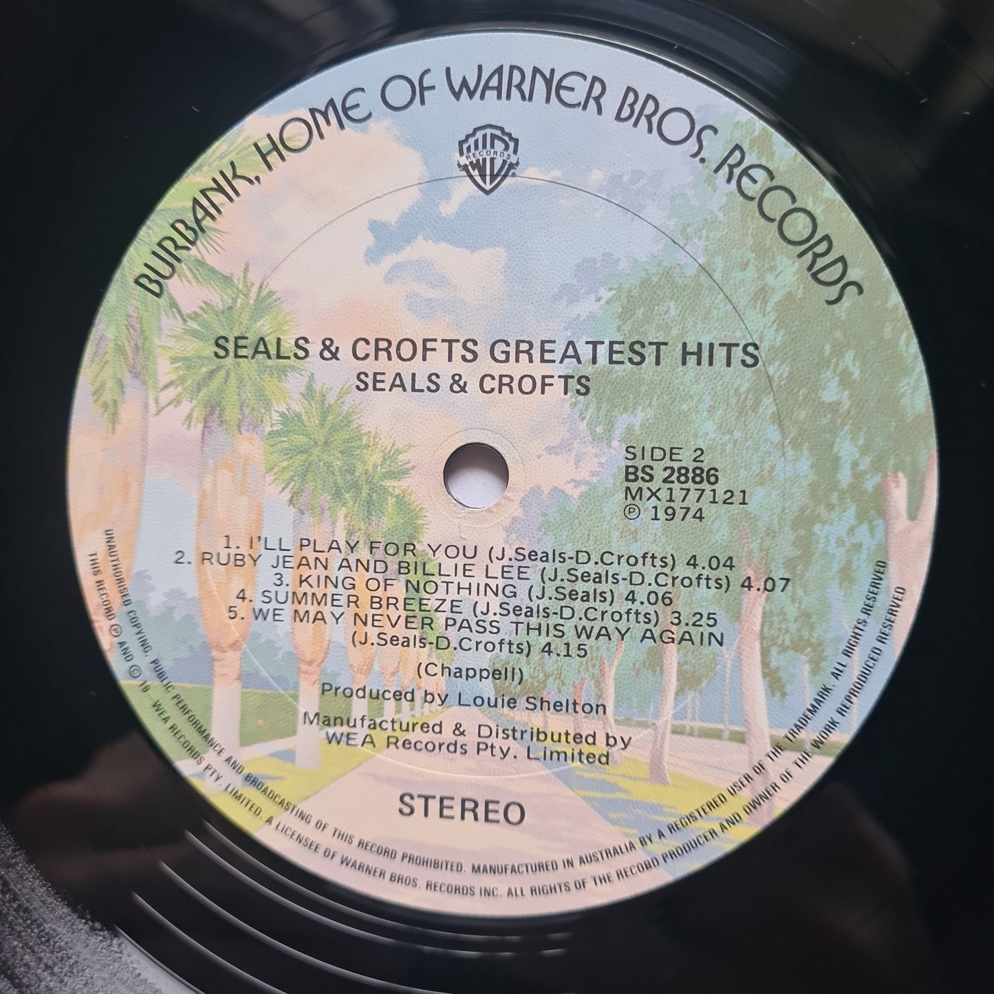 Seals & Crofts – Greatest Hits - 1975 - Vinyl Record