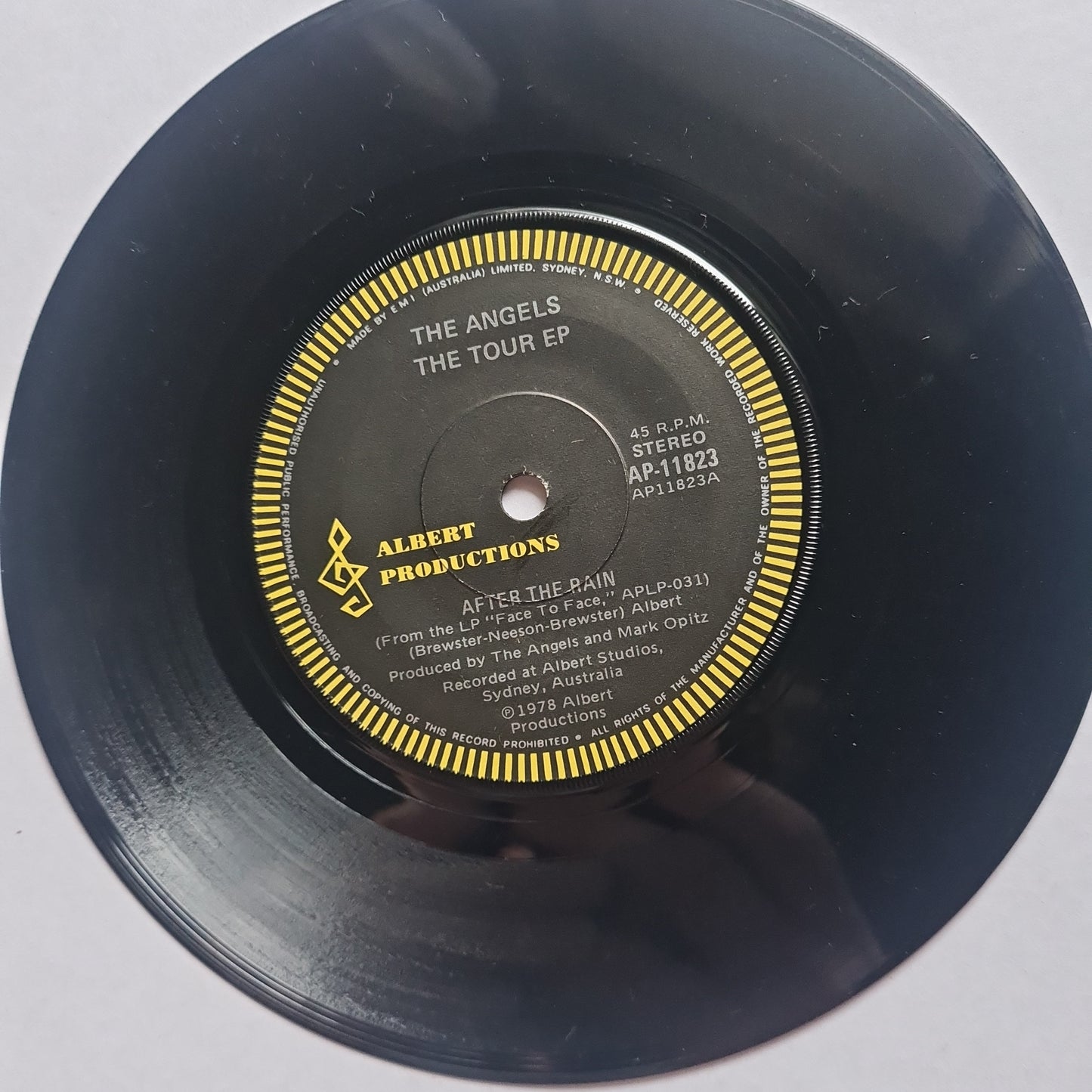 The Angels – The Tour EP (After The Rain) - 1978 - 7 inch Vinyl Record