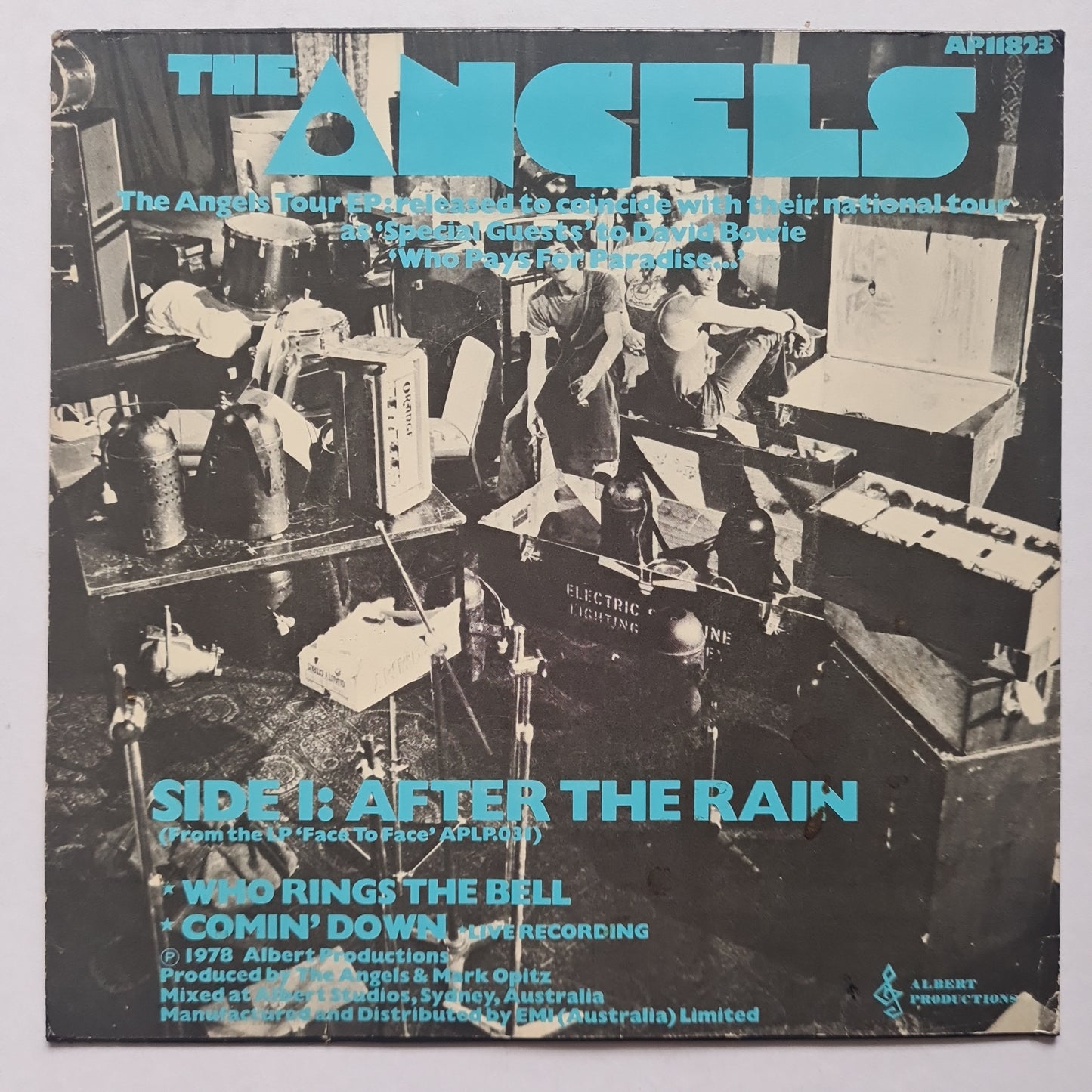 The Angels – The Tour EP (After The Rain) - 1978 - 7 inch Vinyl Record