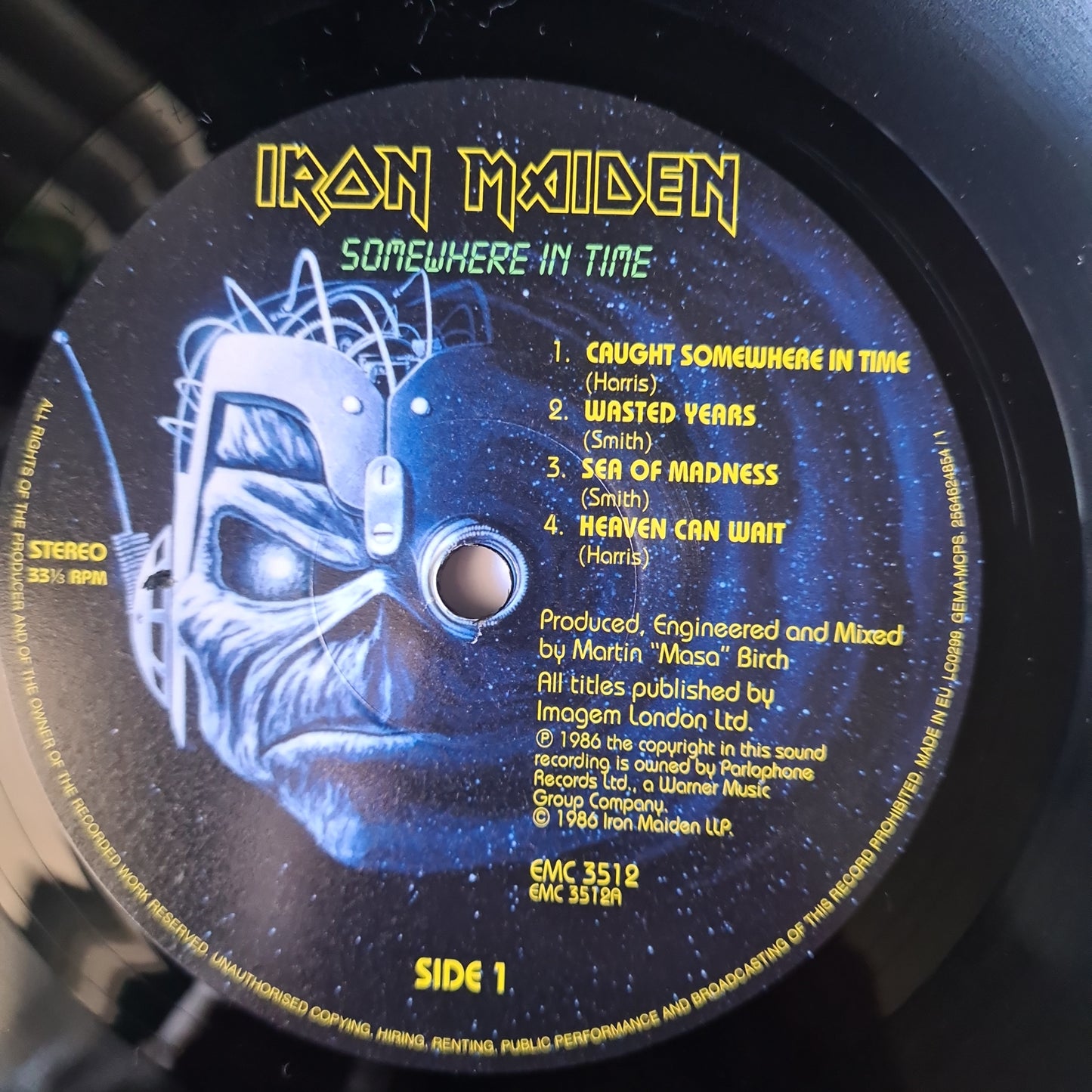 Iron Maiden – Somewhere In Time - 1986 (2014 European Pressing)