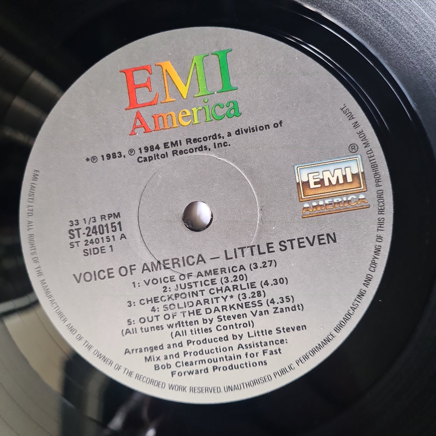 Little Steven – Voice Of America - 1984 - Vinyl Record (Springsteen) (Copy)