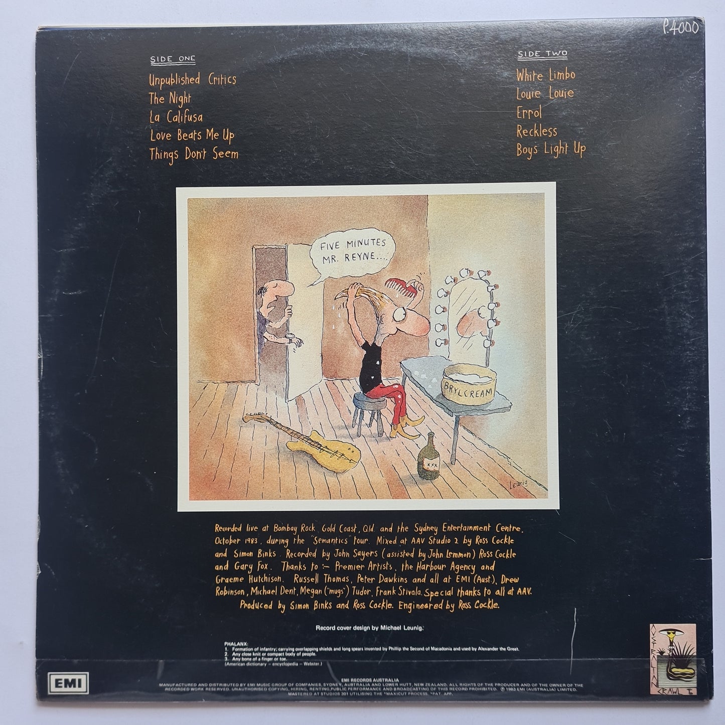 Australian Crawl – Phalanx- 1983 - Vinyl Record (Gatefold)