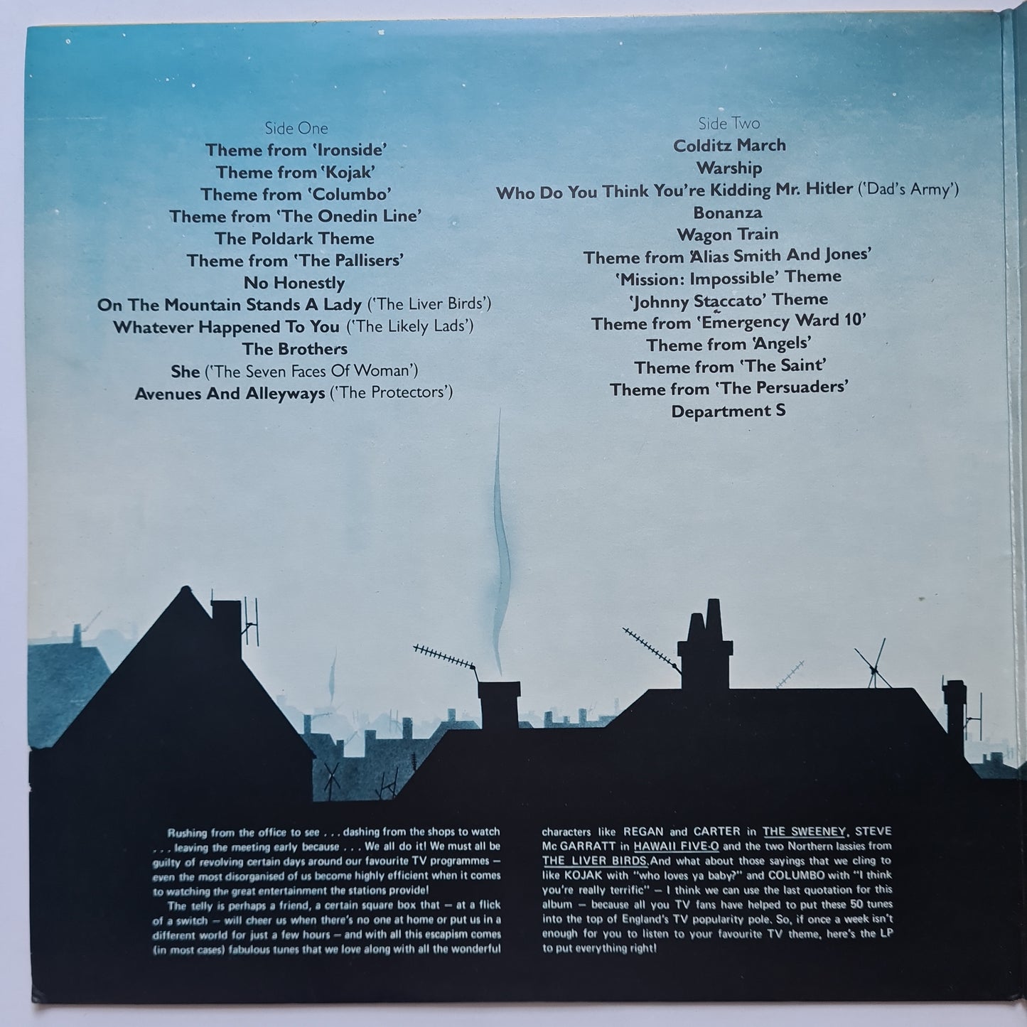 50 Popular TV Themes - 1977 - 2 LP Gatefold Vinyl Record