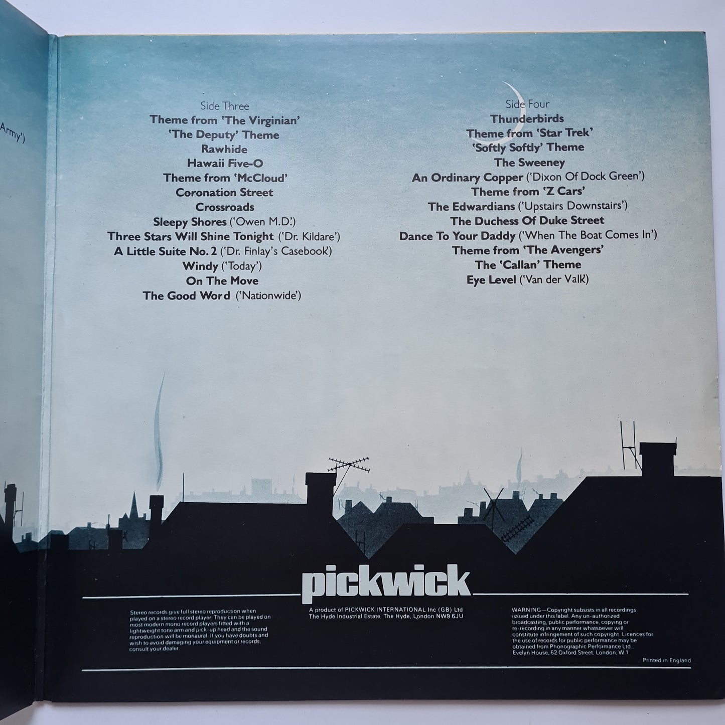 50 Popular TV Themes - 1977 - 2 LP Gatefold Vinyl Record