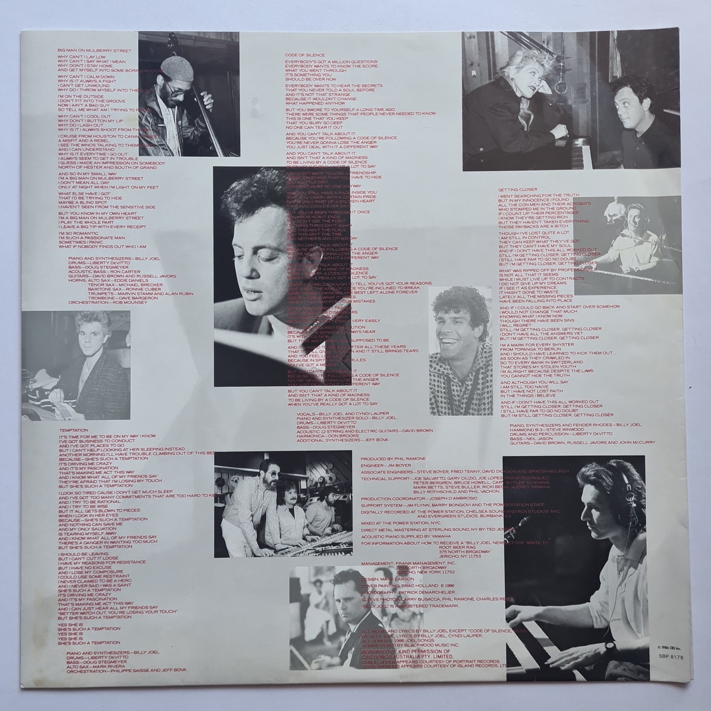 Billy Joel – The Bridge - 1986 - Vinyl Record