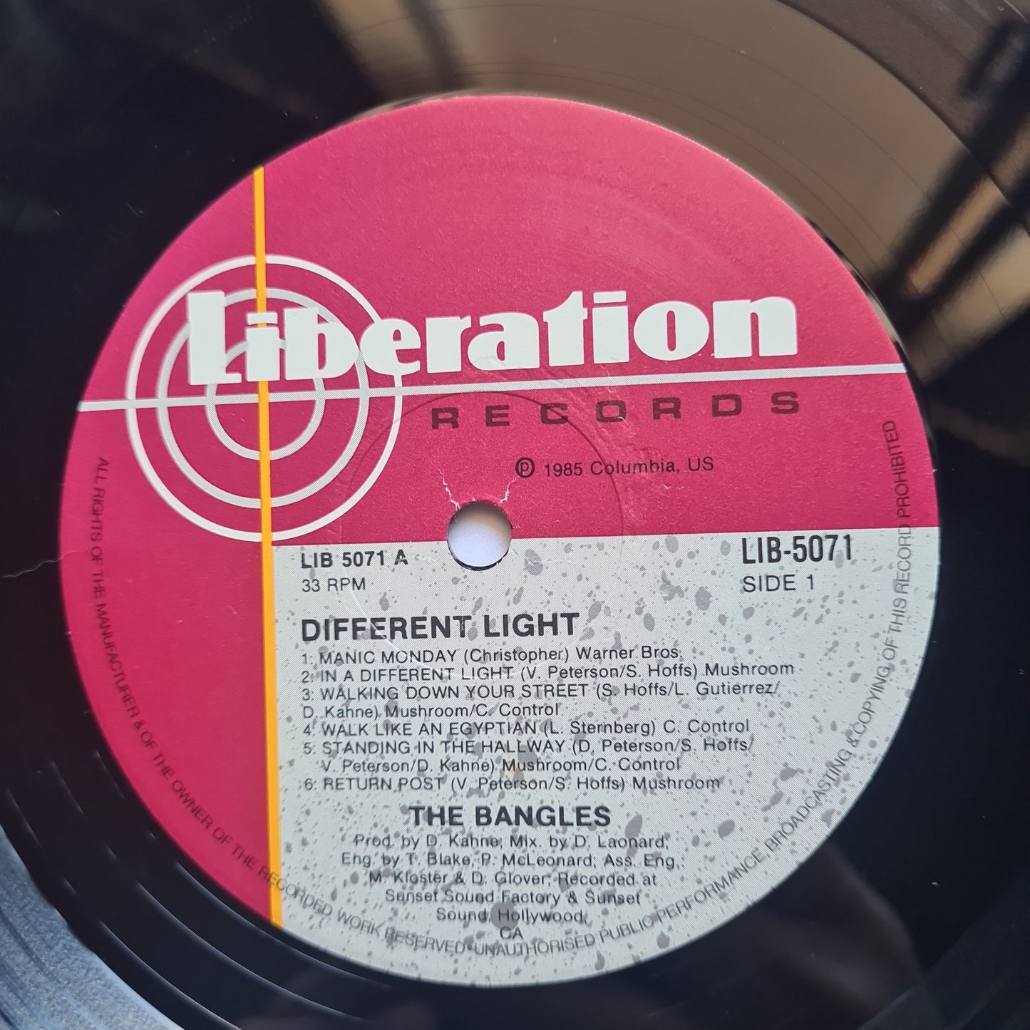Bangles, The – Different Light- 1985 - Vinyl Record