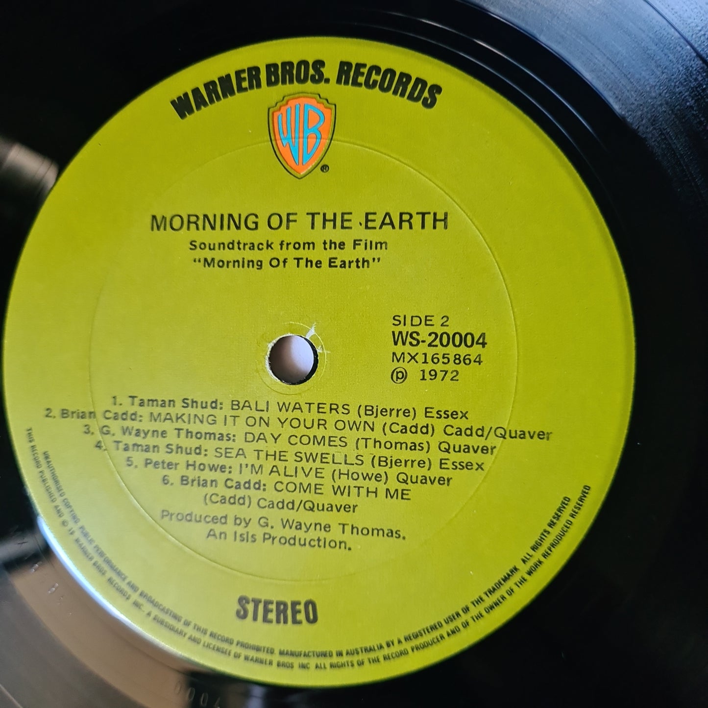 Various – Morning Of The Earth (Original Film Soundtrack)- 1972 (Gatefold) - Vinyl Record