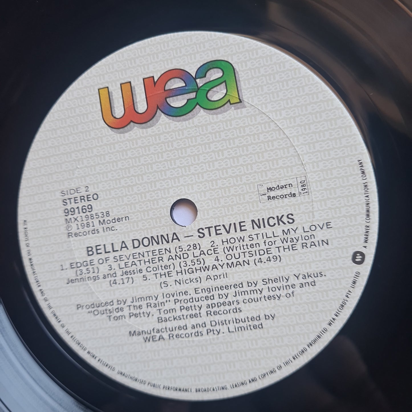 Stevie Nicks (Fleetwood Mac) – Bella Donna - 1981 - Vinyl Record