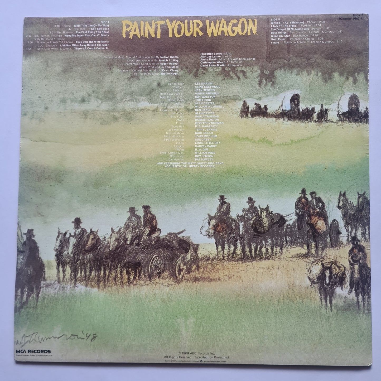 Various – Paint Your Wagon - Music From The Soundtrack- 1969 - Vinyl Record