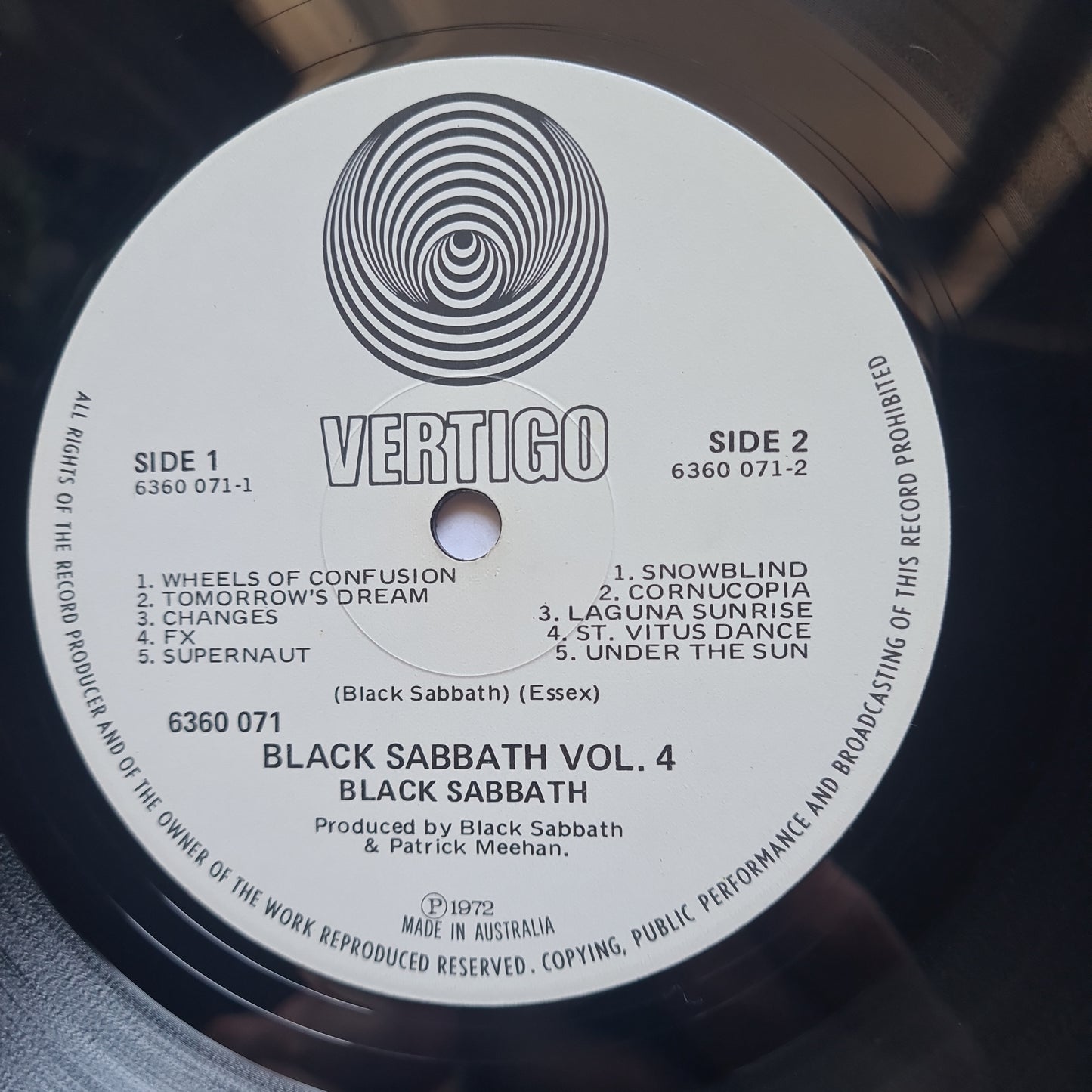 Black Sabbath – Black Sabbath Vol 4 - 1972 (Gatefold) - Vinyl Record