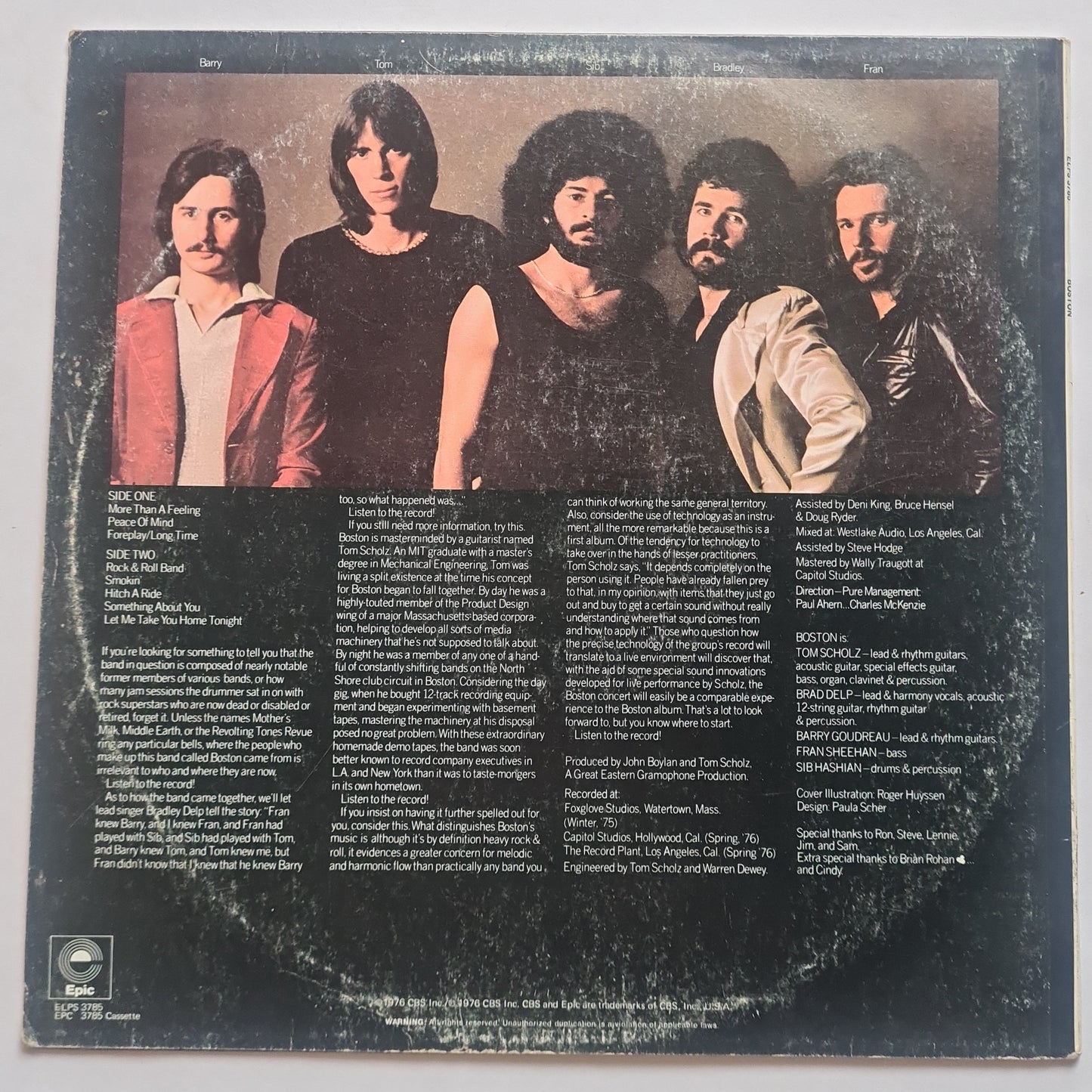 Boston – Boston - 1976 - Vinyl Record