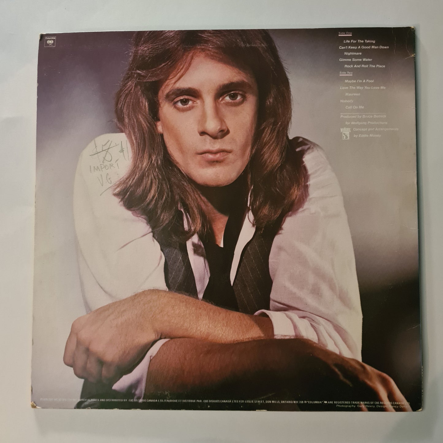 Eddie Money - Life For The Taking - 1978 - Vinyl Record