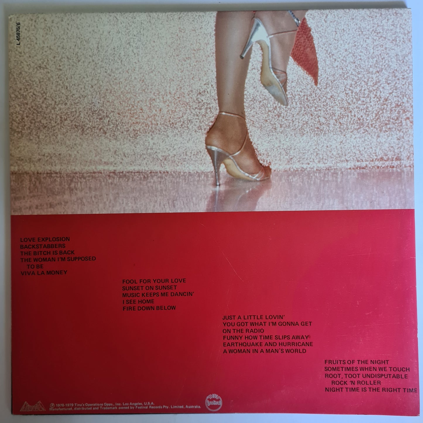 Tina Turner ‎– Music Keeps Me Dancin' - 1979 (2 LP Gatefold) - Vinyl Record