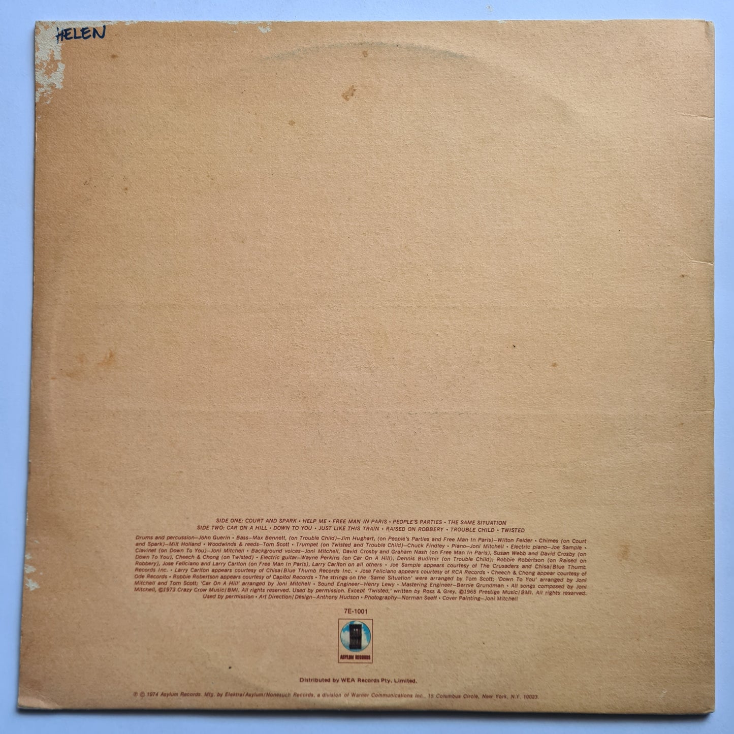 Joni Mitchell – Court & Spark - 1974 (Gatefold)- Vinyl Record