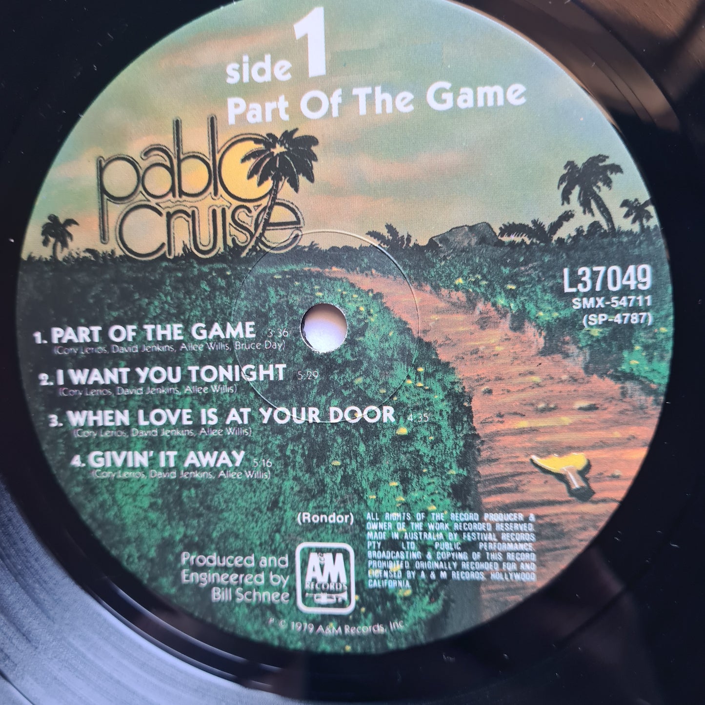 Pablo Cruise‎ – Part Of The Game - 1979 - Vinyl Record