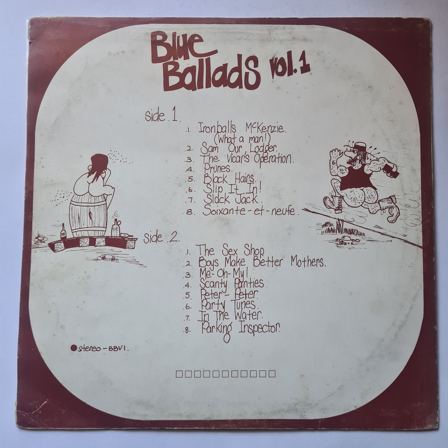 ARGUS TUFT - BLUE BALLADS VOL.1 (RARE AUSTRALIAN 18+ COMEDY ALBUM) - VINYL RECORD