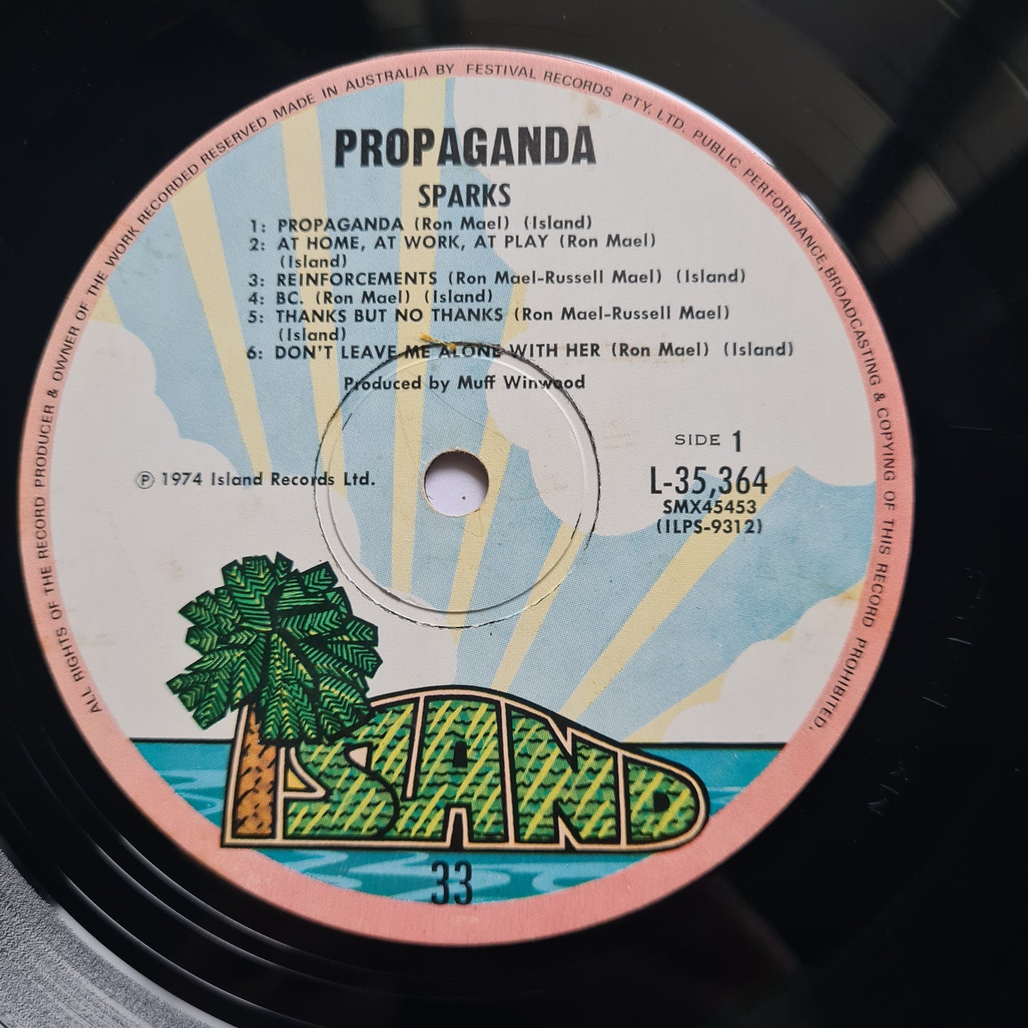 Sparks – Propaganda - 1974 (1974 Australian Pressing) - Vinyl Record LP