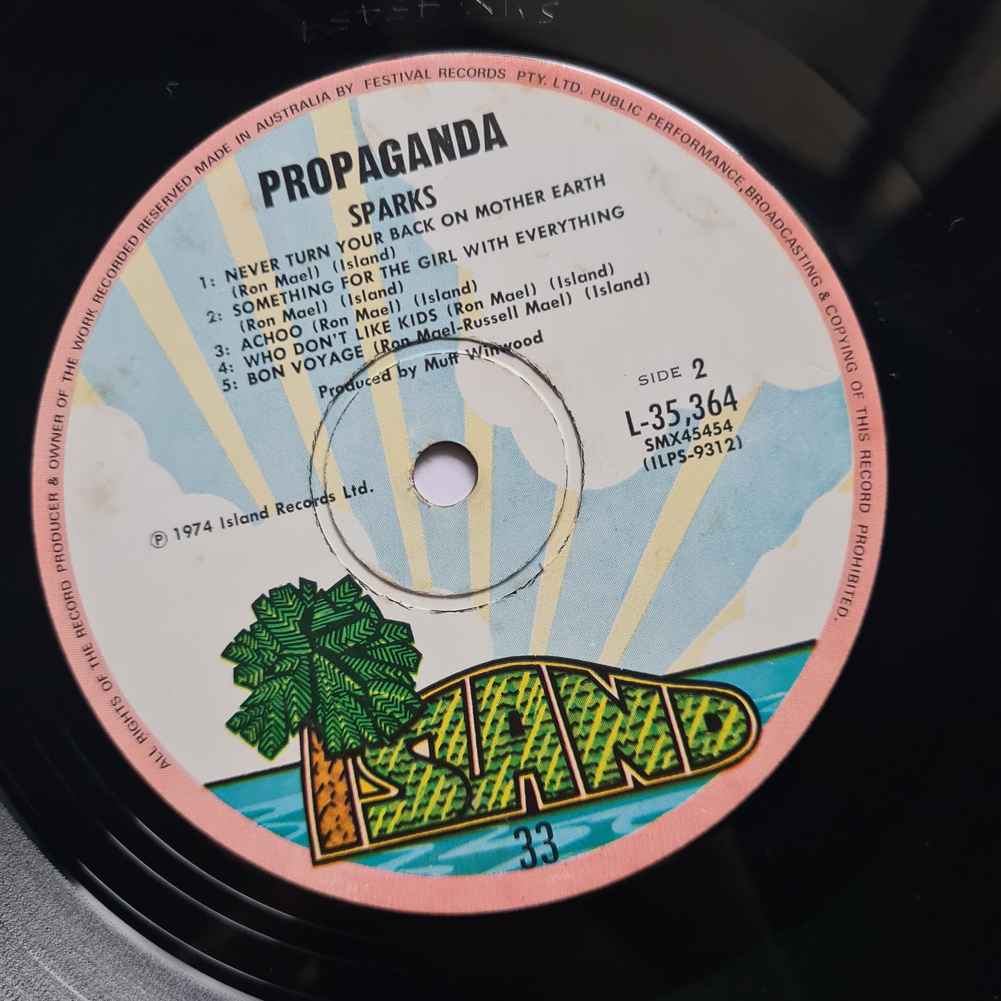 Sparks – Propaganda - 1974 (1974 Australian Pressing) - Vinyl Record LP