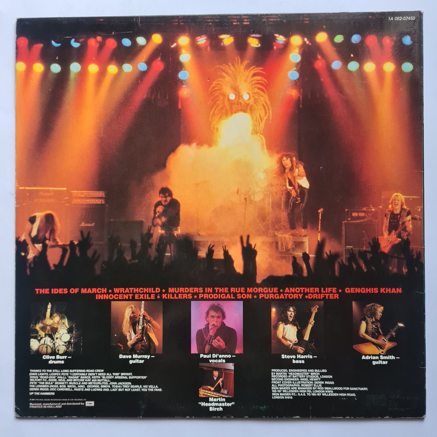 Iron Maiden – Killers - 1981 (Netherlands 1981 Pressing)- Vinyl Record LP