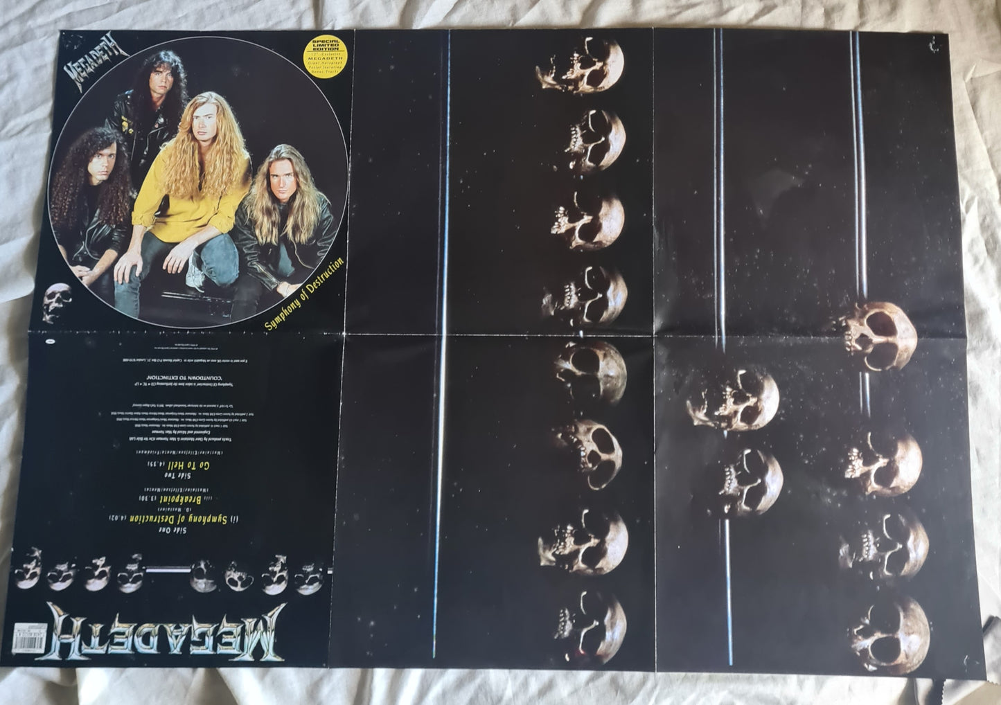 Megadeth – Symphony Of Destruction (12 inch Single Clear Vinyl) with Poster - 1992 - Vinyl Record LP