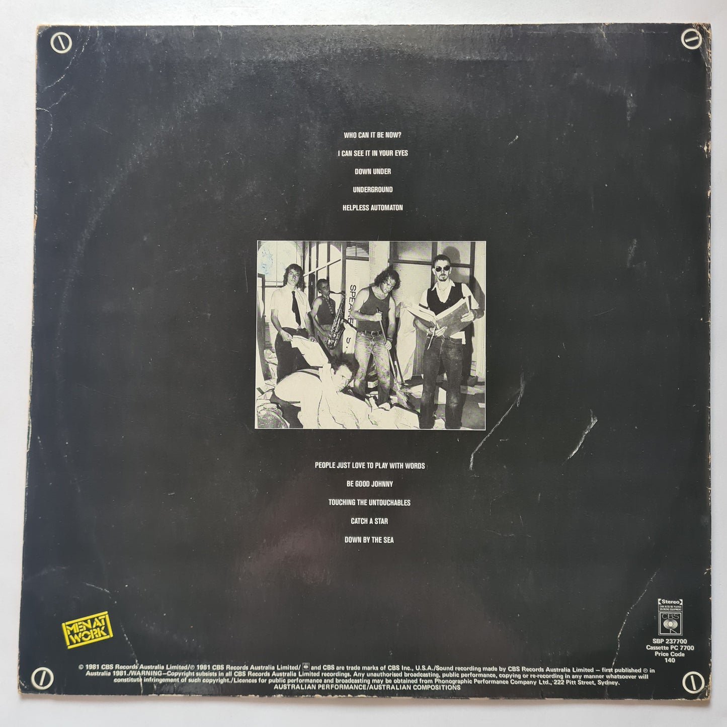 Men At Work – Business As Usual - 1981 - Vinyl Record