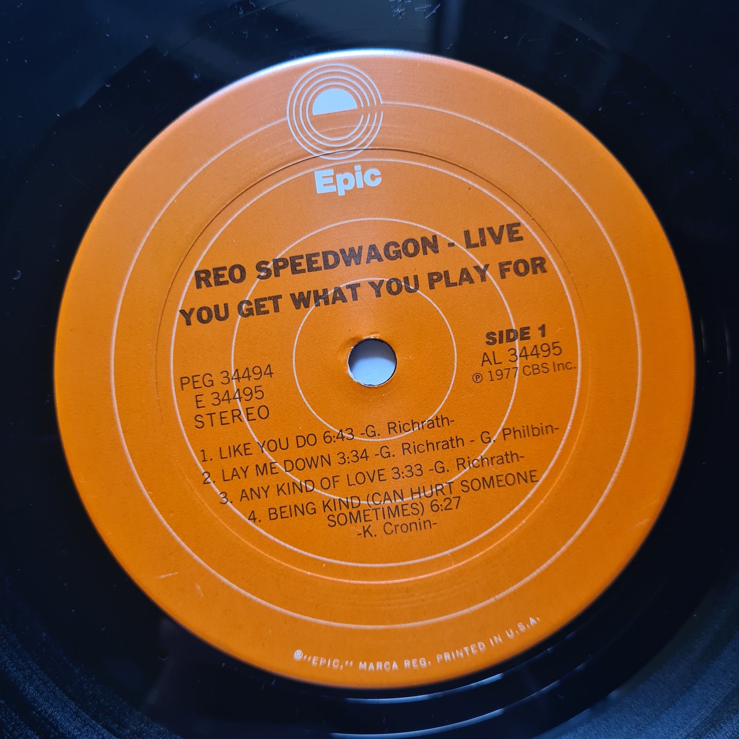 REO Speedwagon – You Get What You Play For (2LP Live Album) - 1980 -Vinyl Record LP