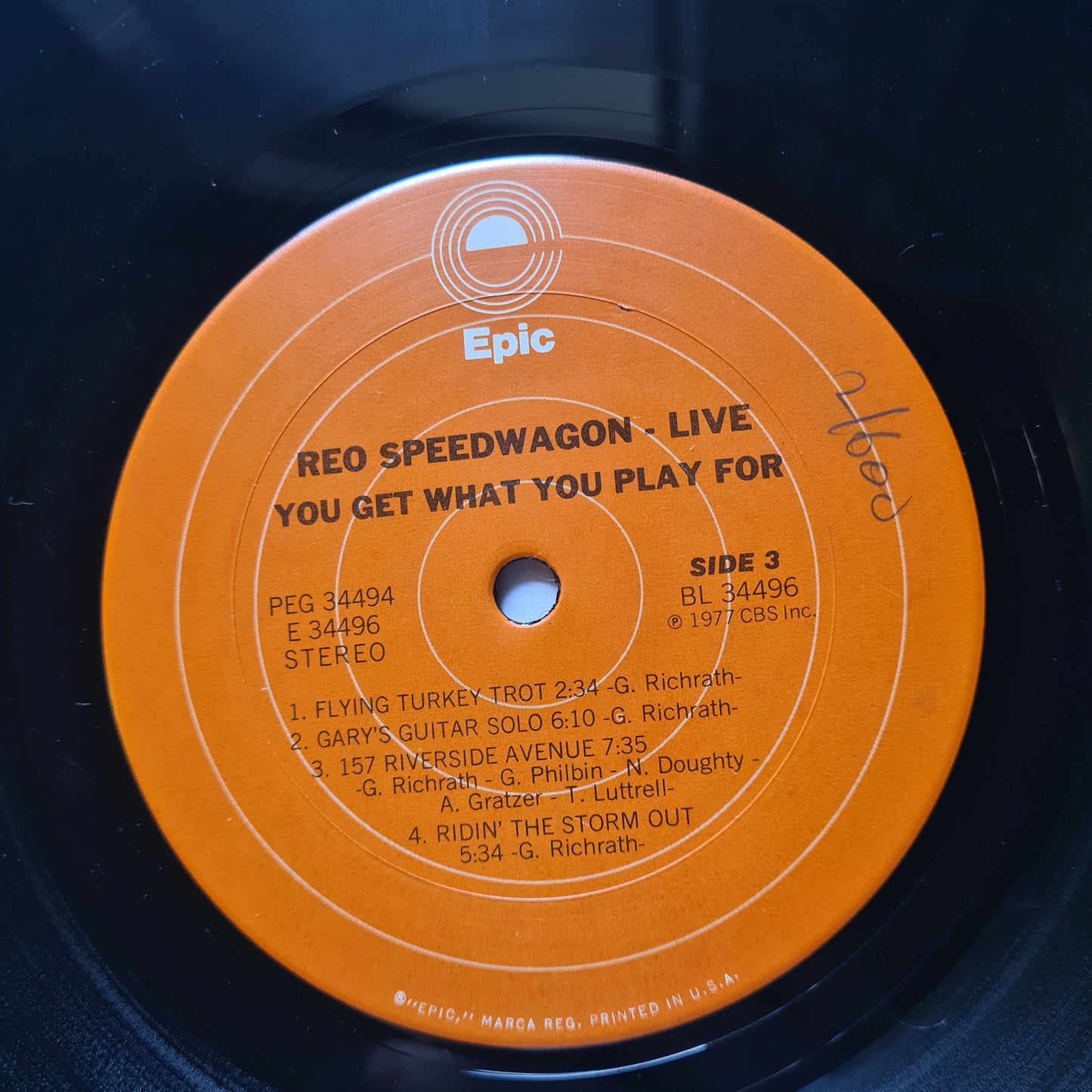 REO Speedwagon – You Get What You Play For (2LP Live Album) - 1980 -Vinyl Record LP