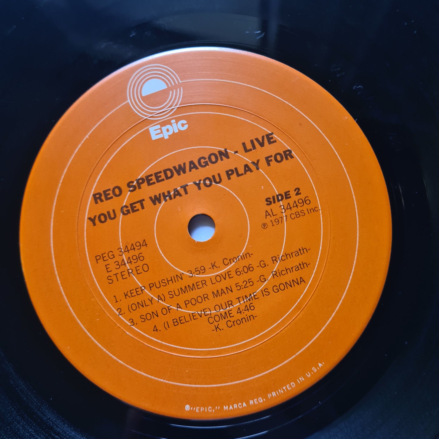 REO Speedwagon – You Get What You Play For (2LP Live Album) - 1980 -Vinyl Record LP