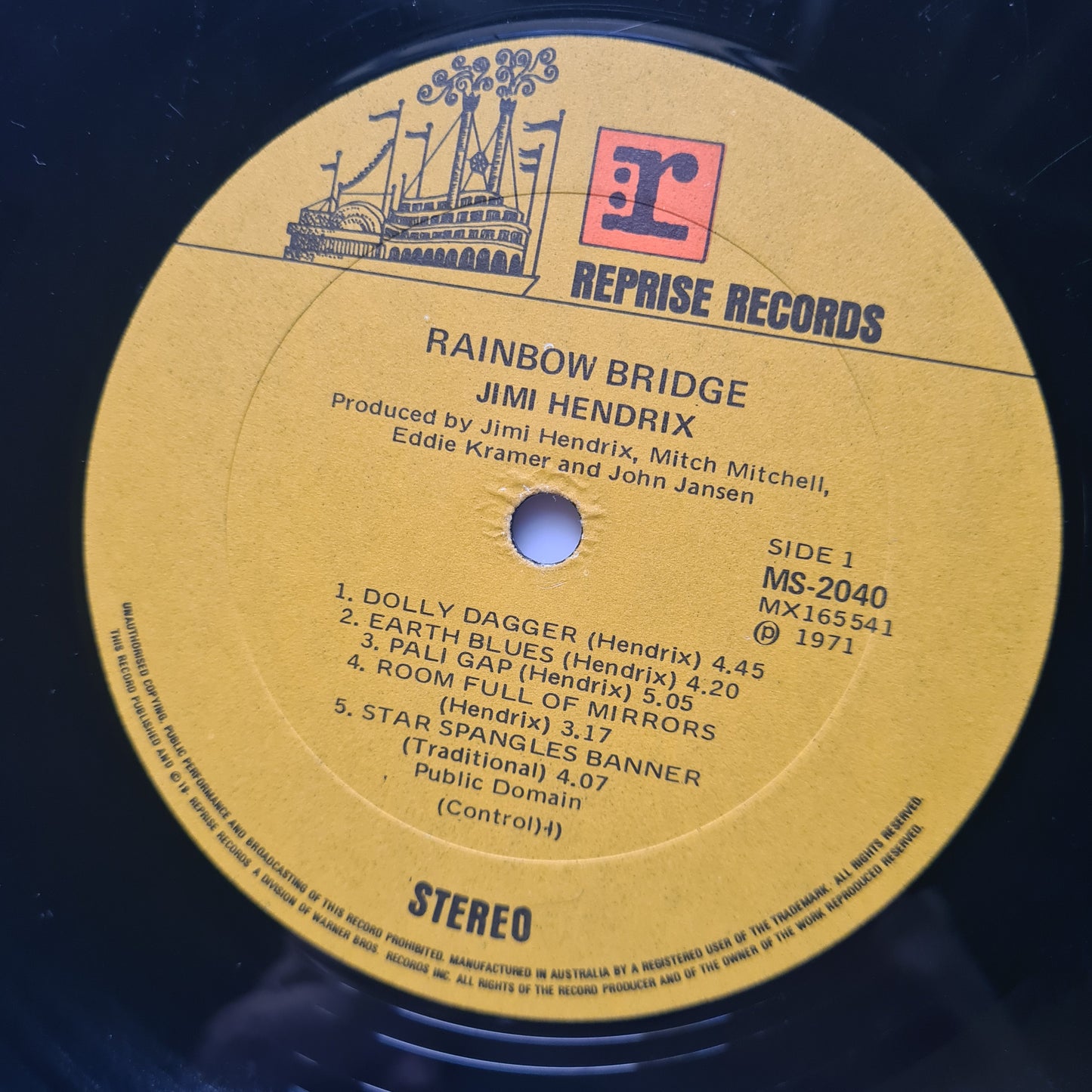 Jimi Hendrix – Rainbow Bridge: Original Motion Picture Sound Track - 1971 - Vinyl Record LP