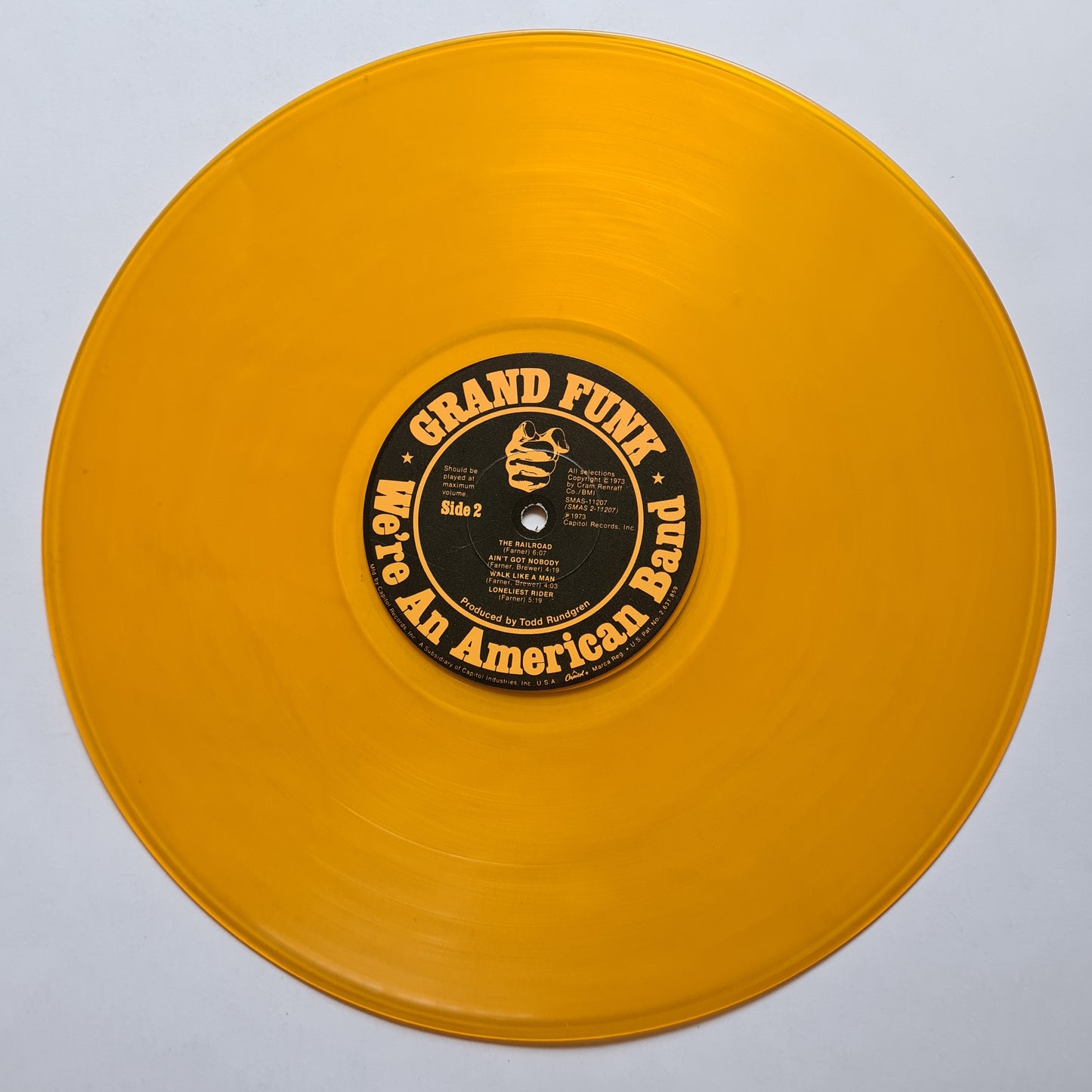 Grand Funk Railroad – We're An American Band - 1973 - (USA Yellow Vinyl Pressing) - Vinyl Record