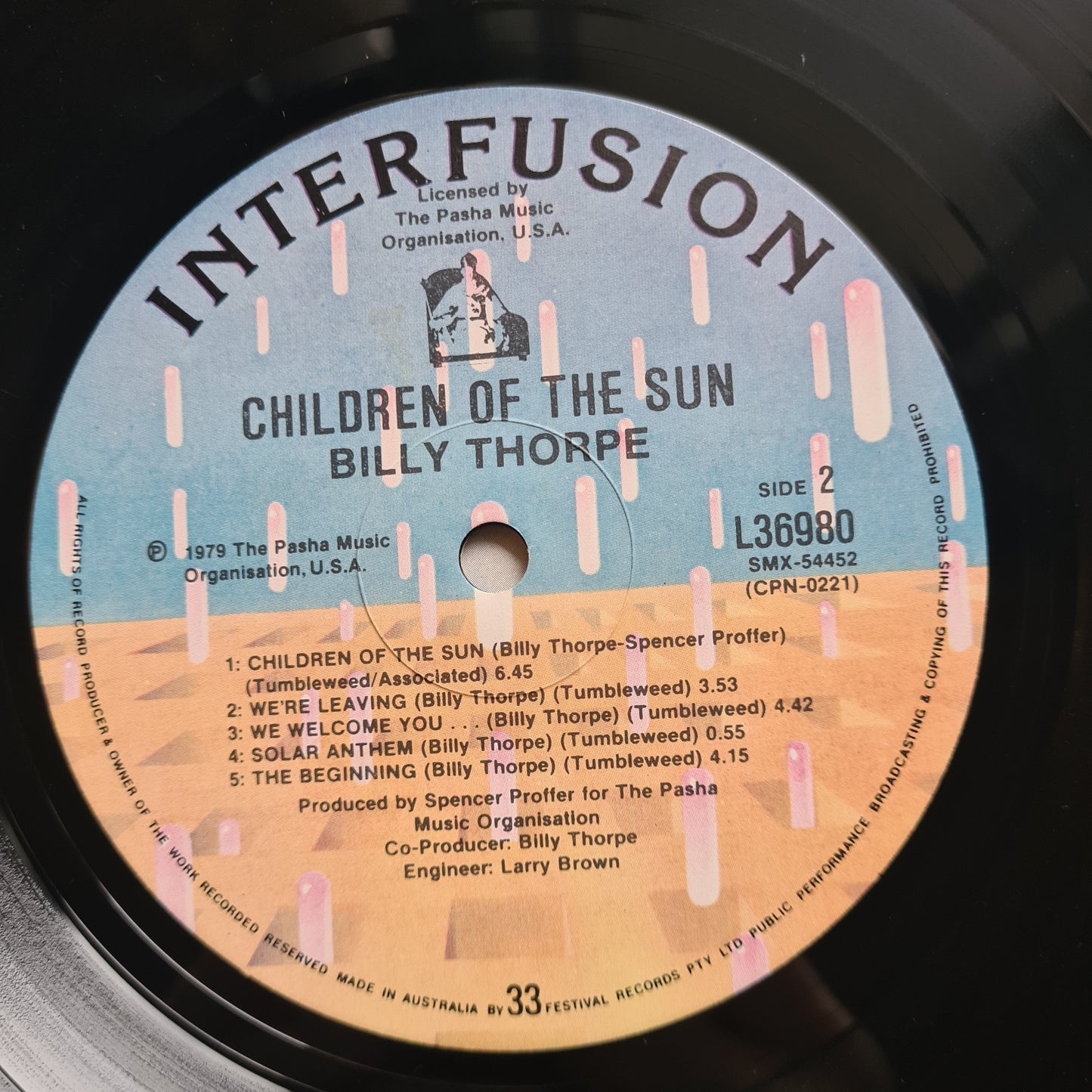 Billy Thorpe – Children Of The Sun - 1979 - Vinyl Record LP