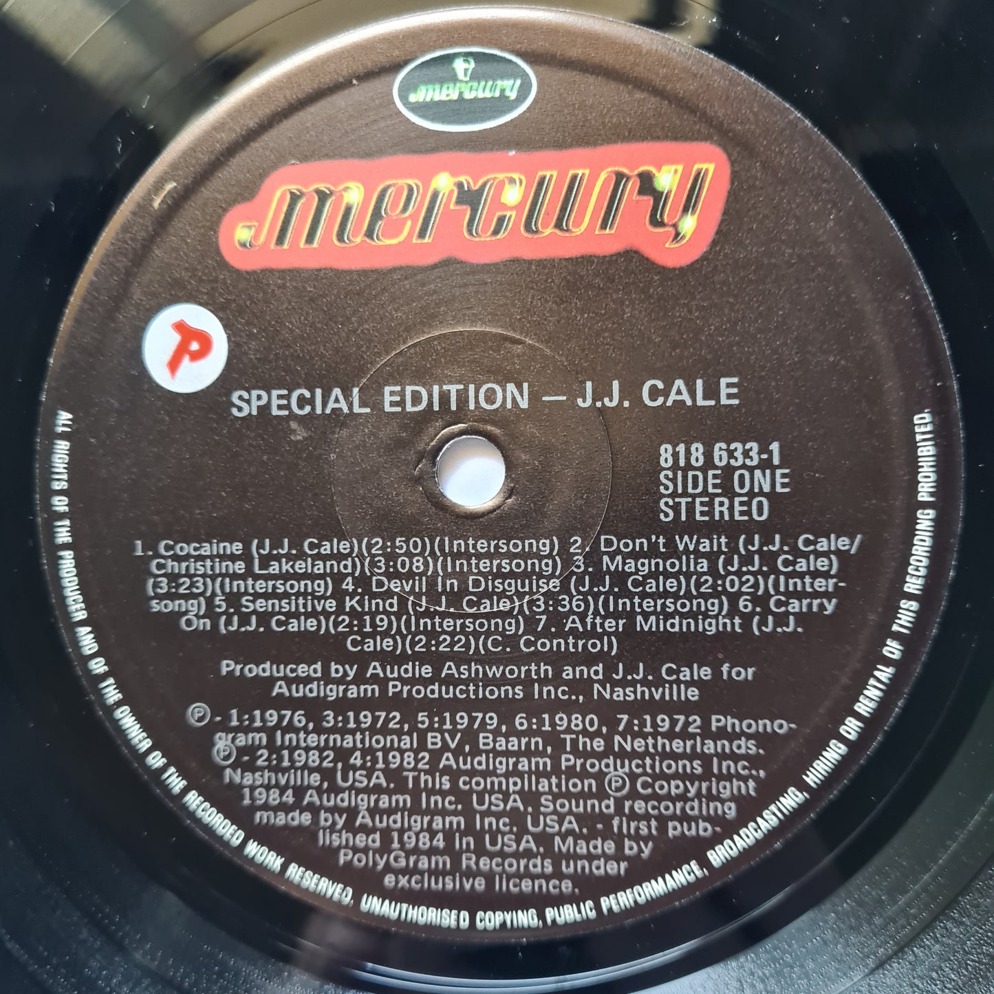 J.J Cale – Special Edition - 1984 - Vinyl Record LP (Greatest hits)