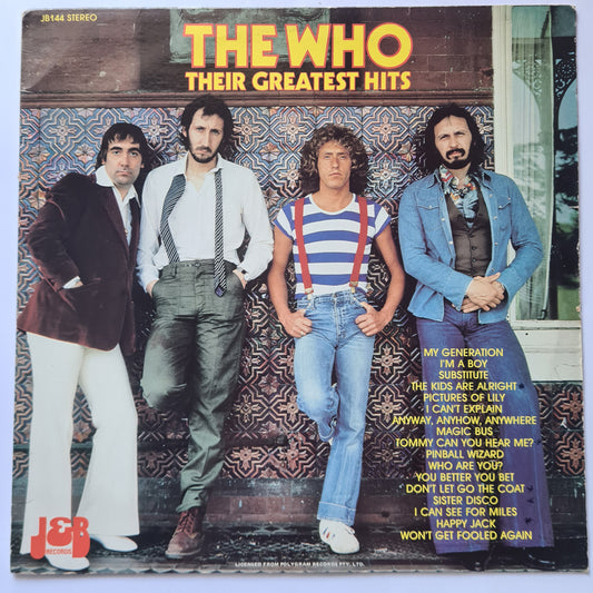 The Who – Their Greatest Hits - 1984 - Vinyl Record LP